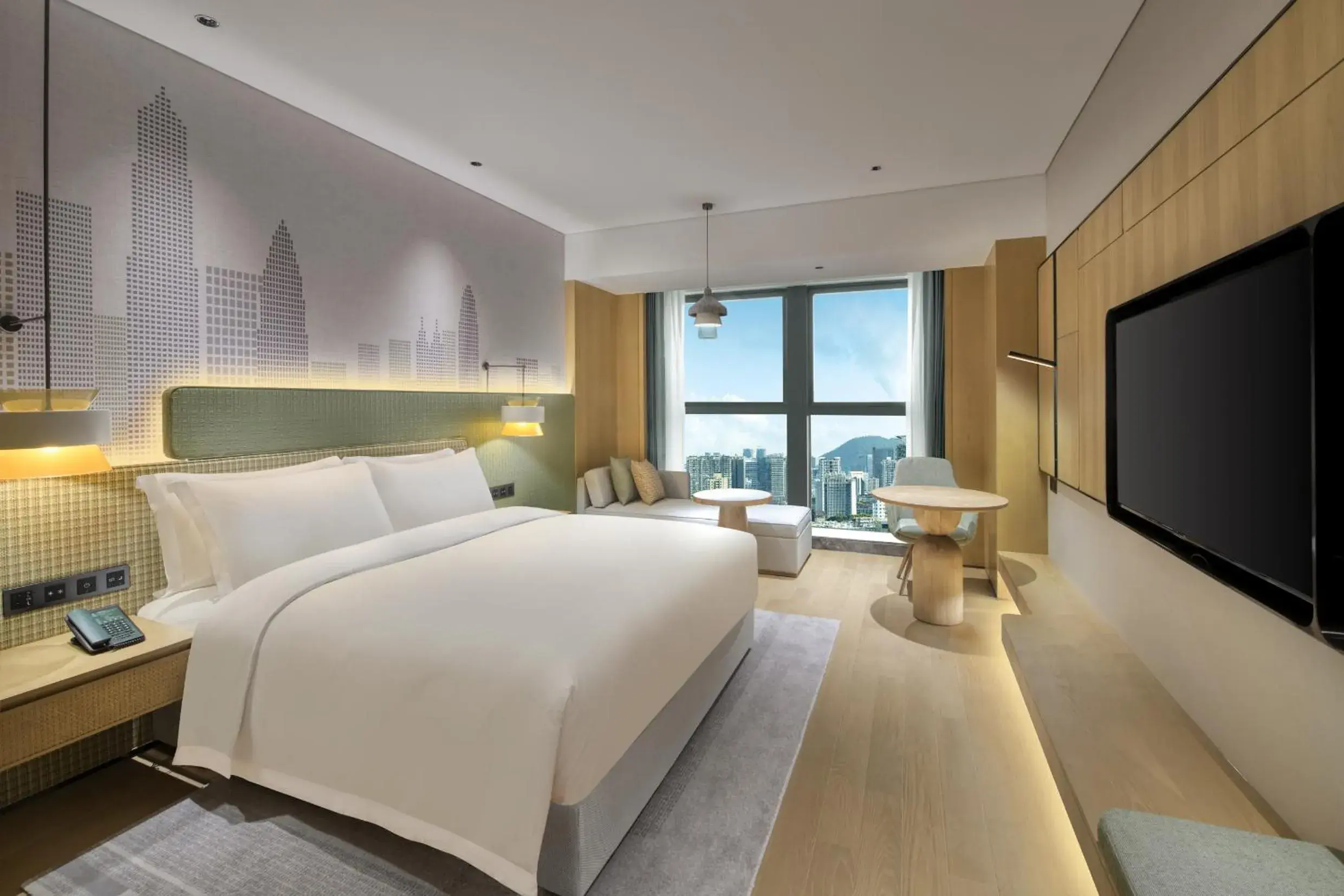 Bed in Holiday Inn Shenzhen Nanshan by IHG Bed in Holiday Inn Shenzhen Nanshan by IHG