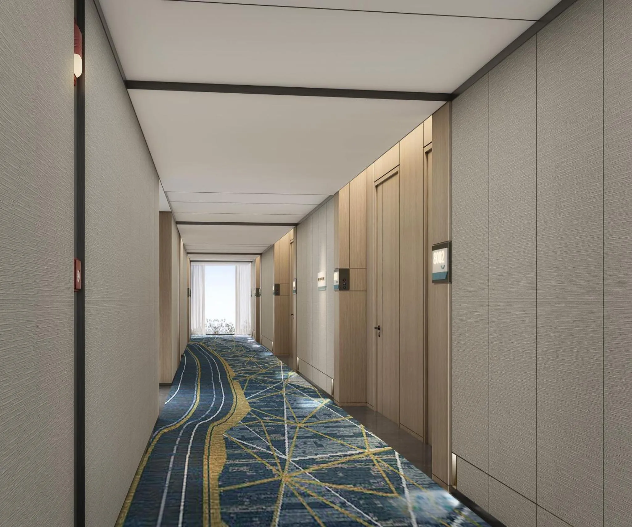 Decorative detail, Bed in Holiday Inn Wuhan Houguan Lake by IHG