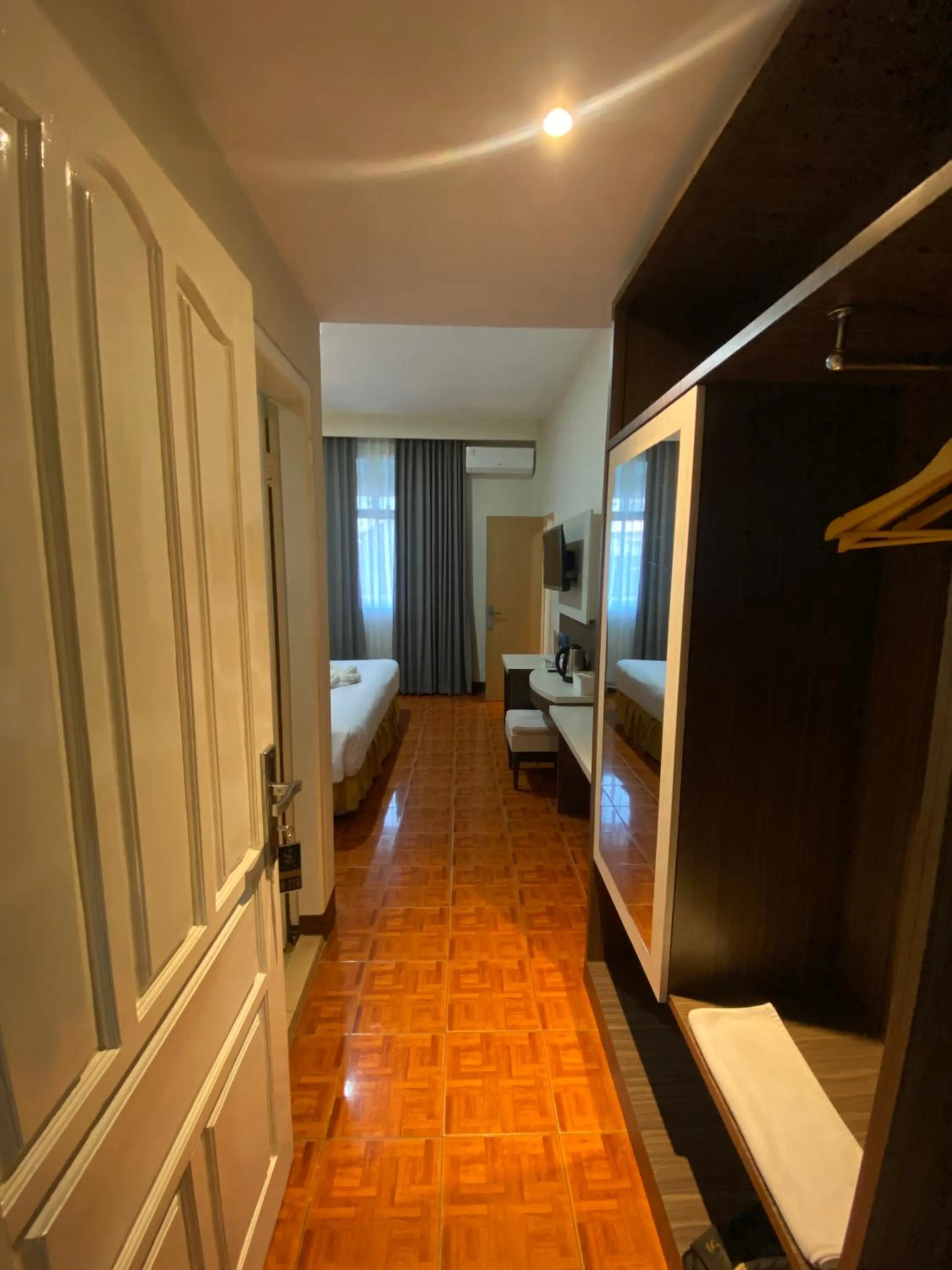 View (from property/room), Bed in Soeltan Luxe Hotel Lampung