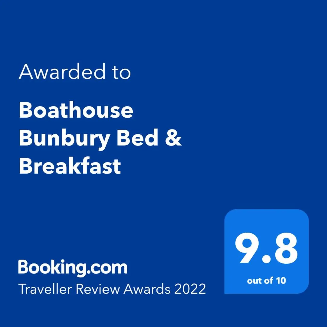 Certificate/Award, Logo/Certificate/Sign/Award in Boathouse Bunbury Bed & Breakfast
