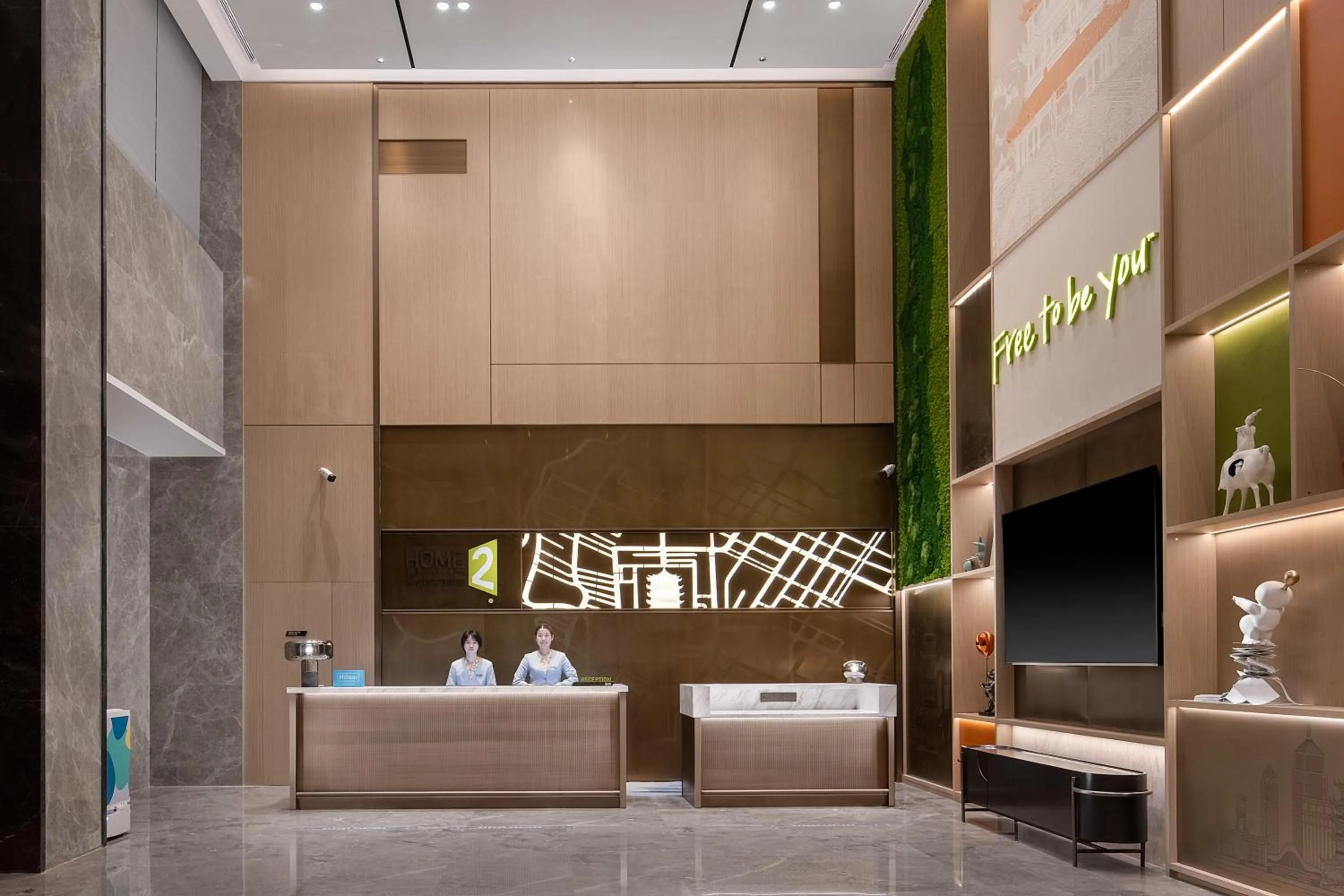 Lobby or reception in Home2 by Suite Wuhan Qingshan