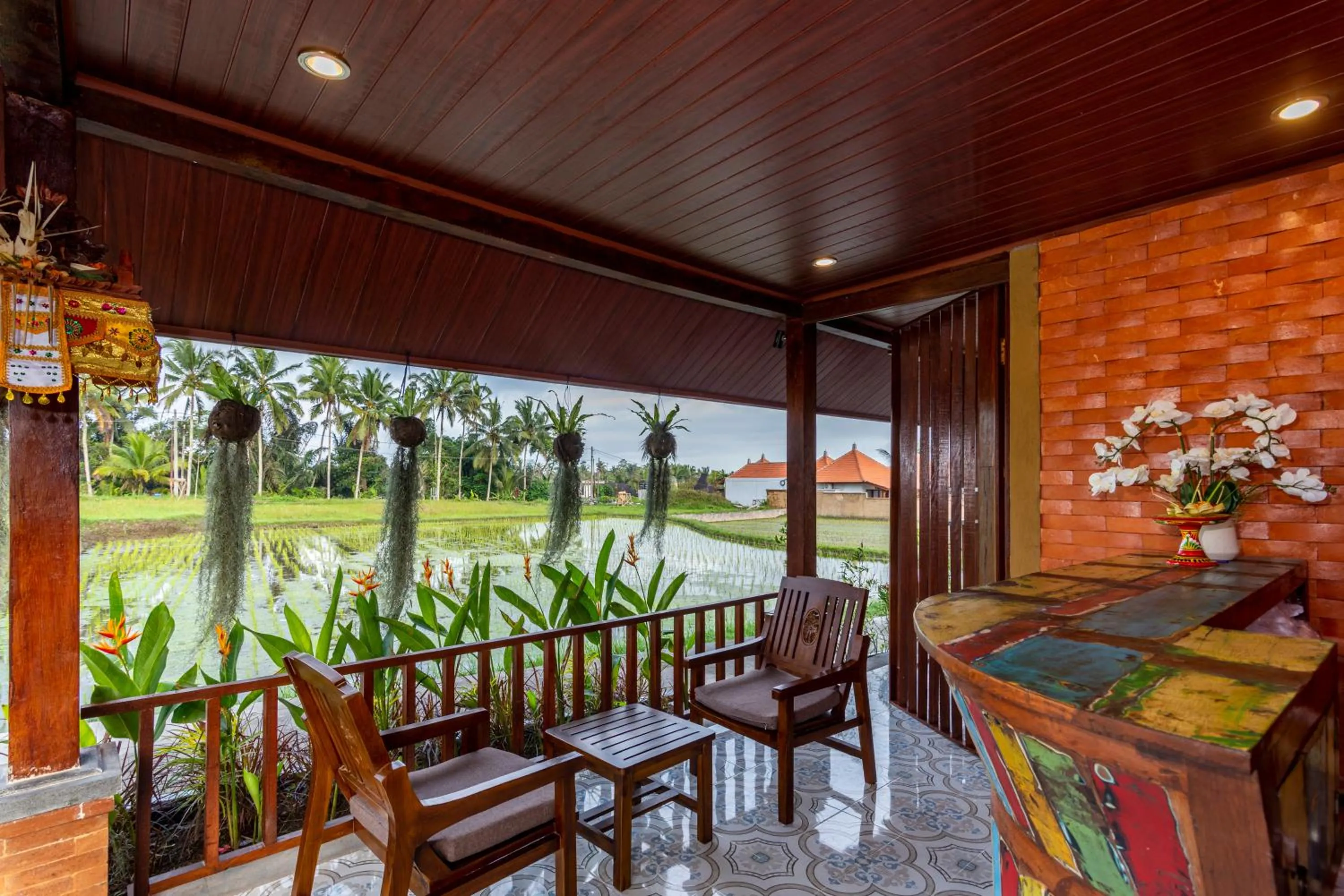 Lobby or reception in Umesari Villa Sebatu by Dhananjaya Hospitality