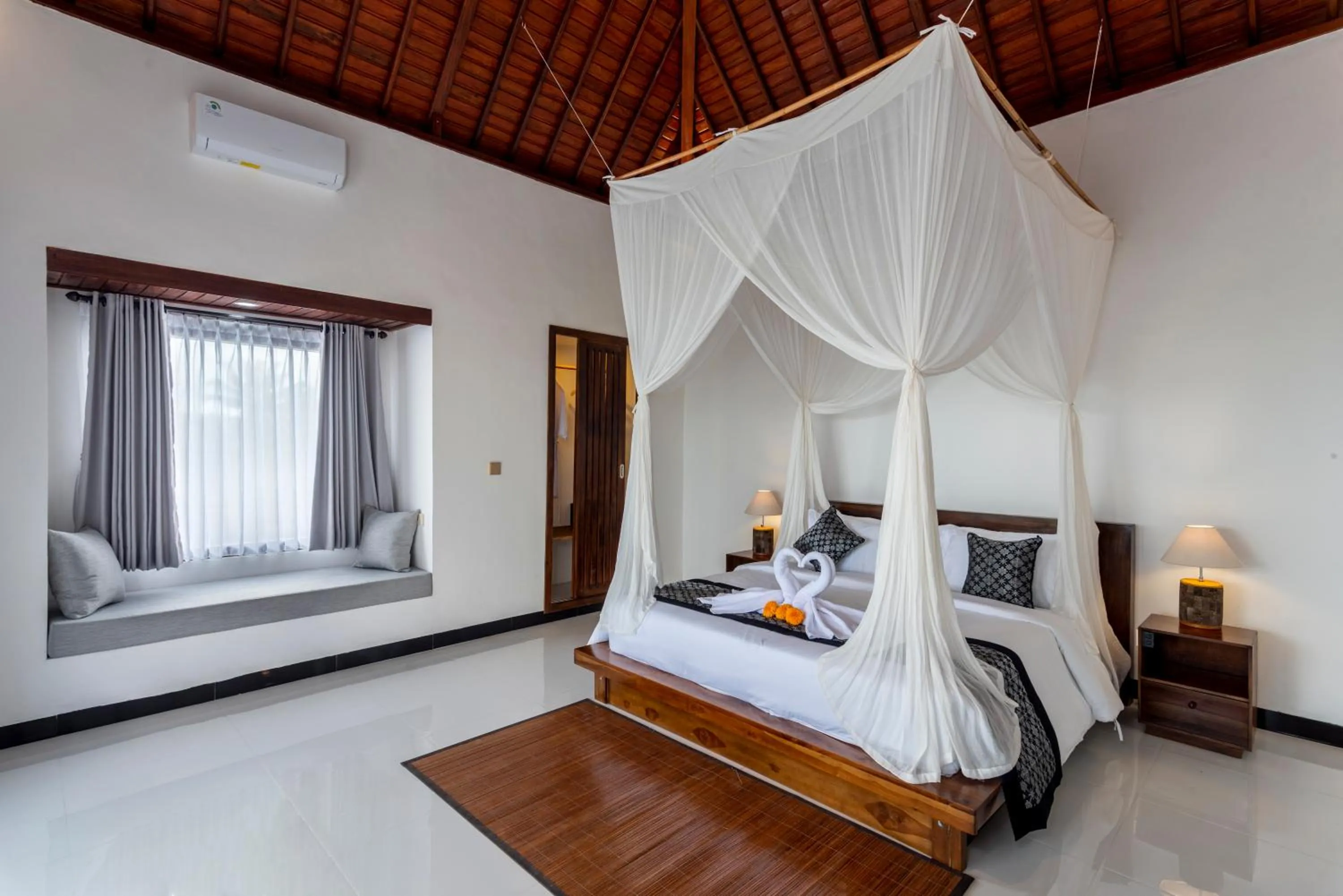 Bed in Umesari Villa Sebatu by Dhananjaya Hospitality
