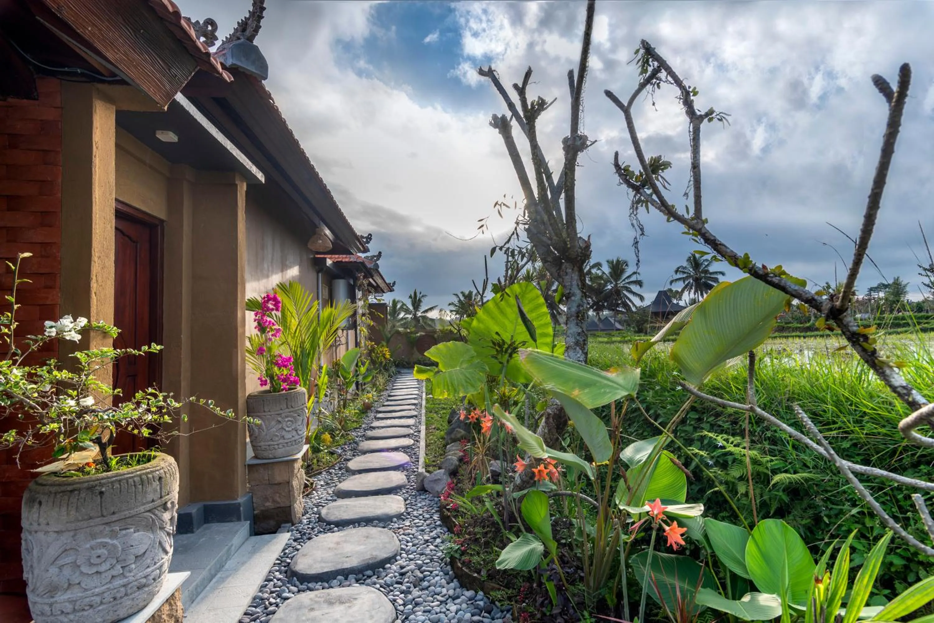 Facade/entrance in Umesari Villa Sebatu by Dhananjaya Hospitality