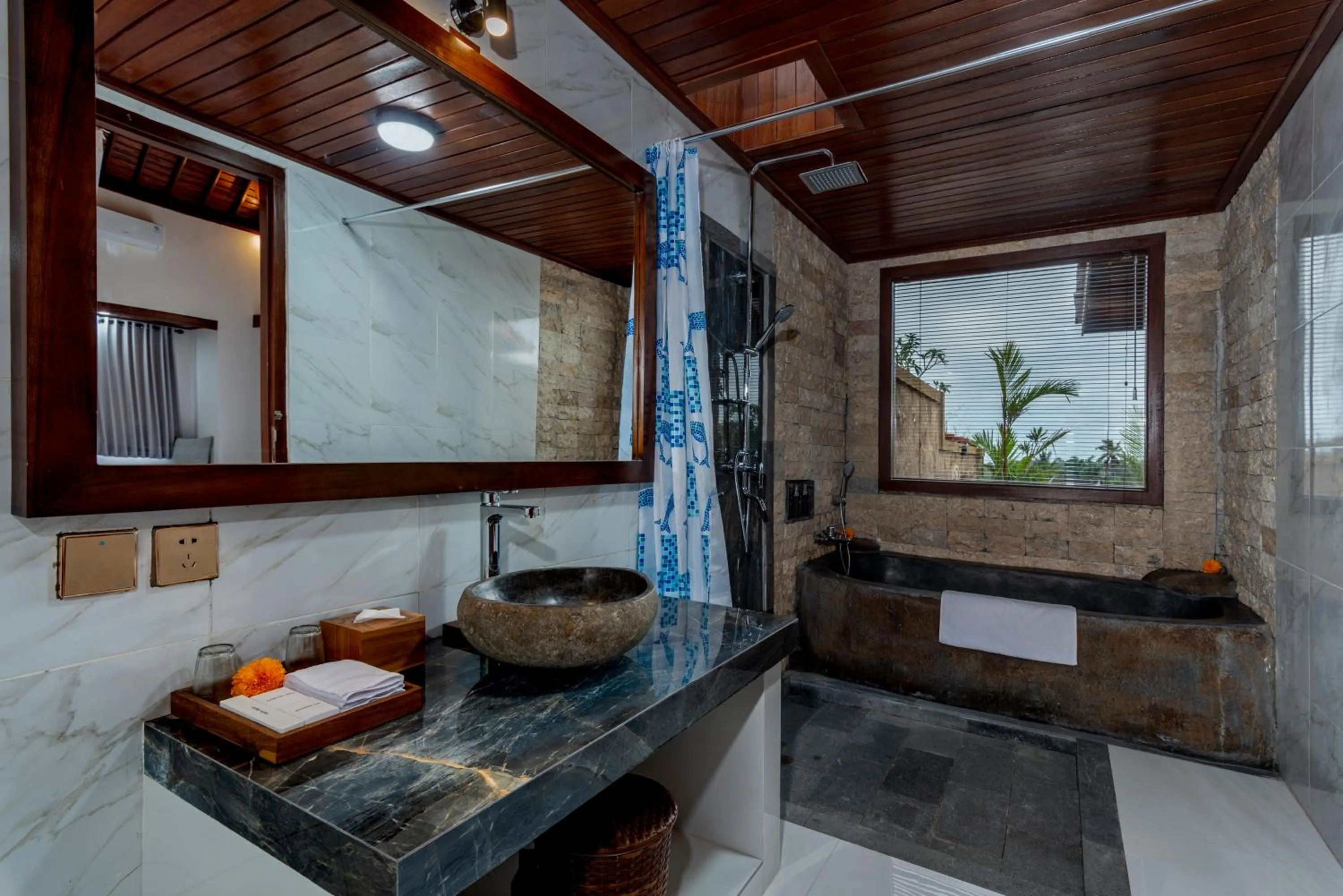 Bathroom in Umesari Villa Sebatu by Dhananjaya Hospitality