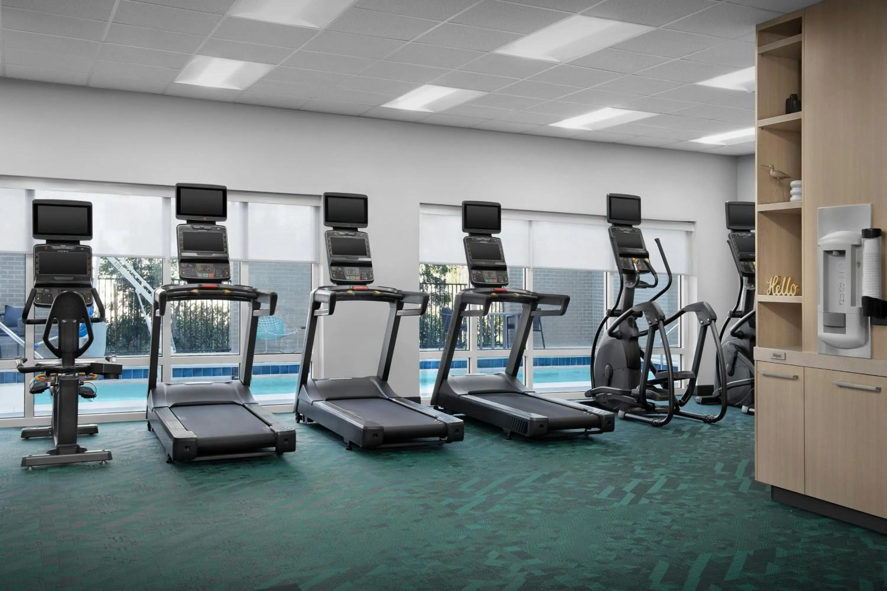 Fitness centre/facilities in TownePlace Suites by Marriott Fort Myers Gulf Coast
