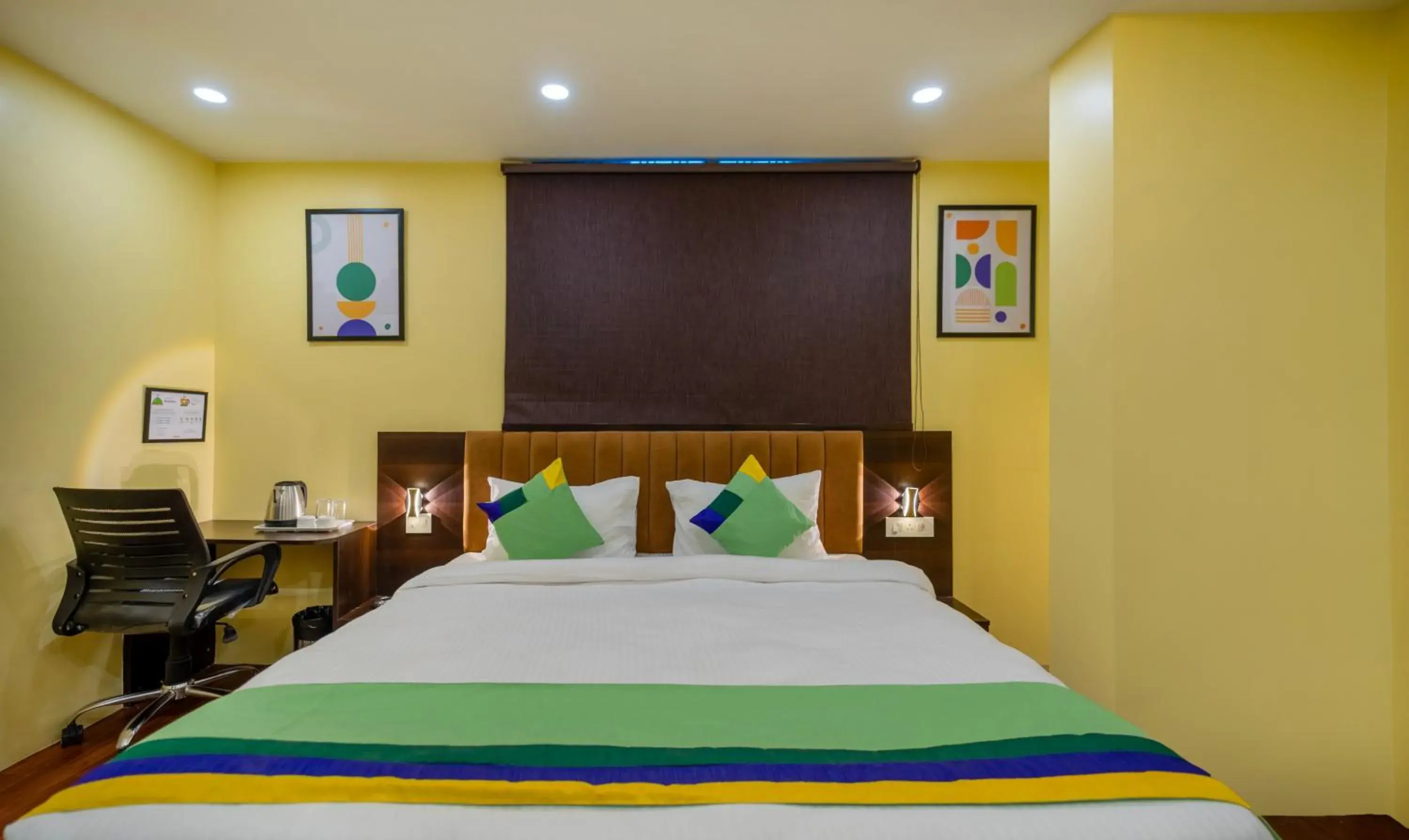 Bedroom, Bed in Treebo Taj Square, 10 Mins From Airport Bedroom, Bed in Treebo Taj Square, 10 Mins From Airport