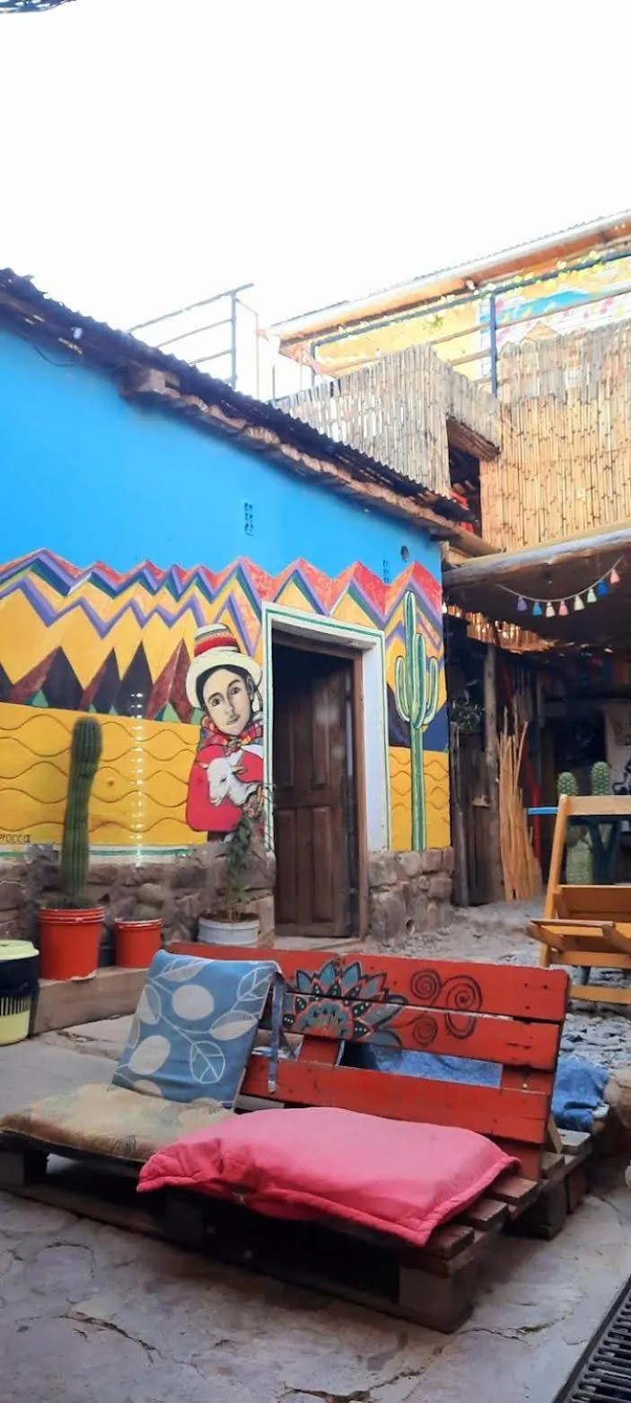 Patio in Giramundo Hostel