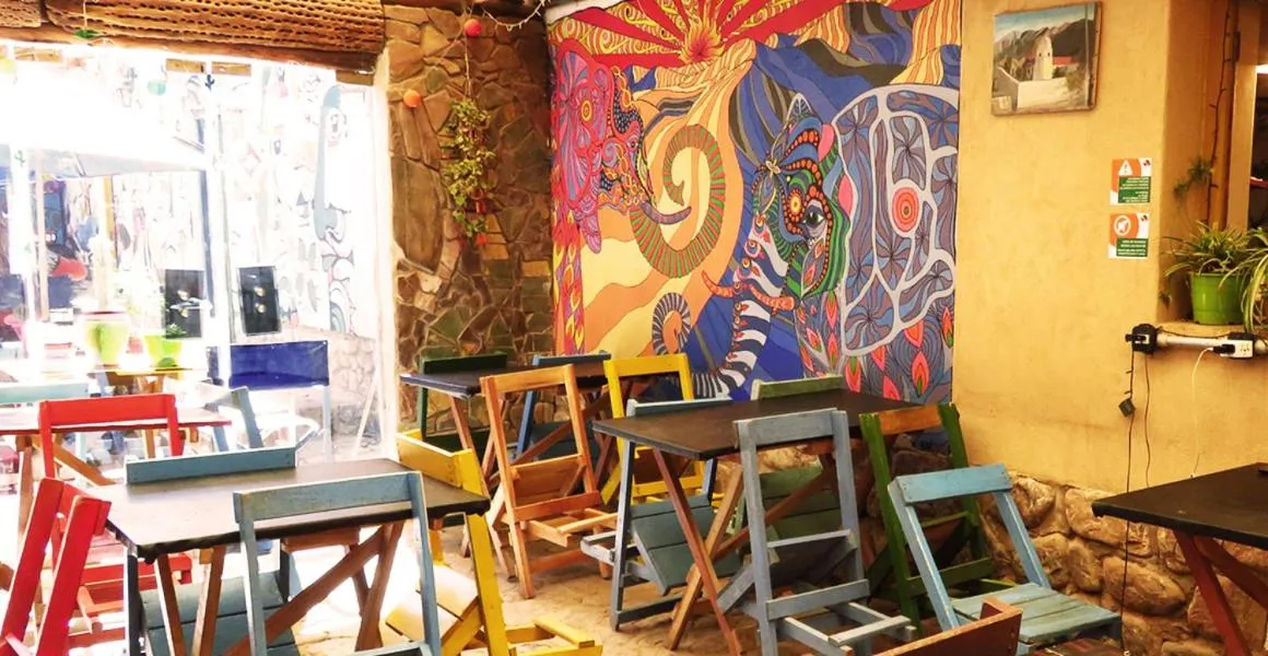 Living room in Giramundo Hostel
