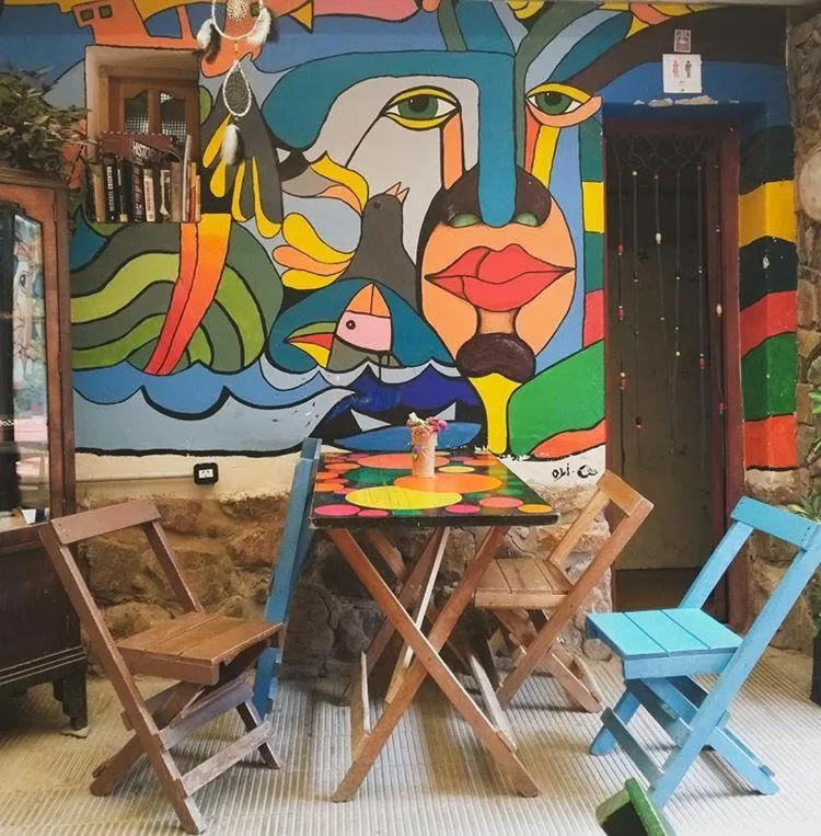 Living room in Giramundo Hostel
