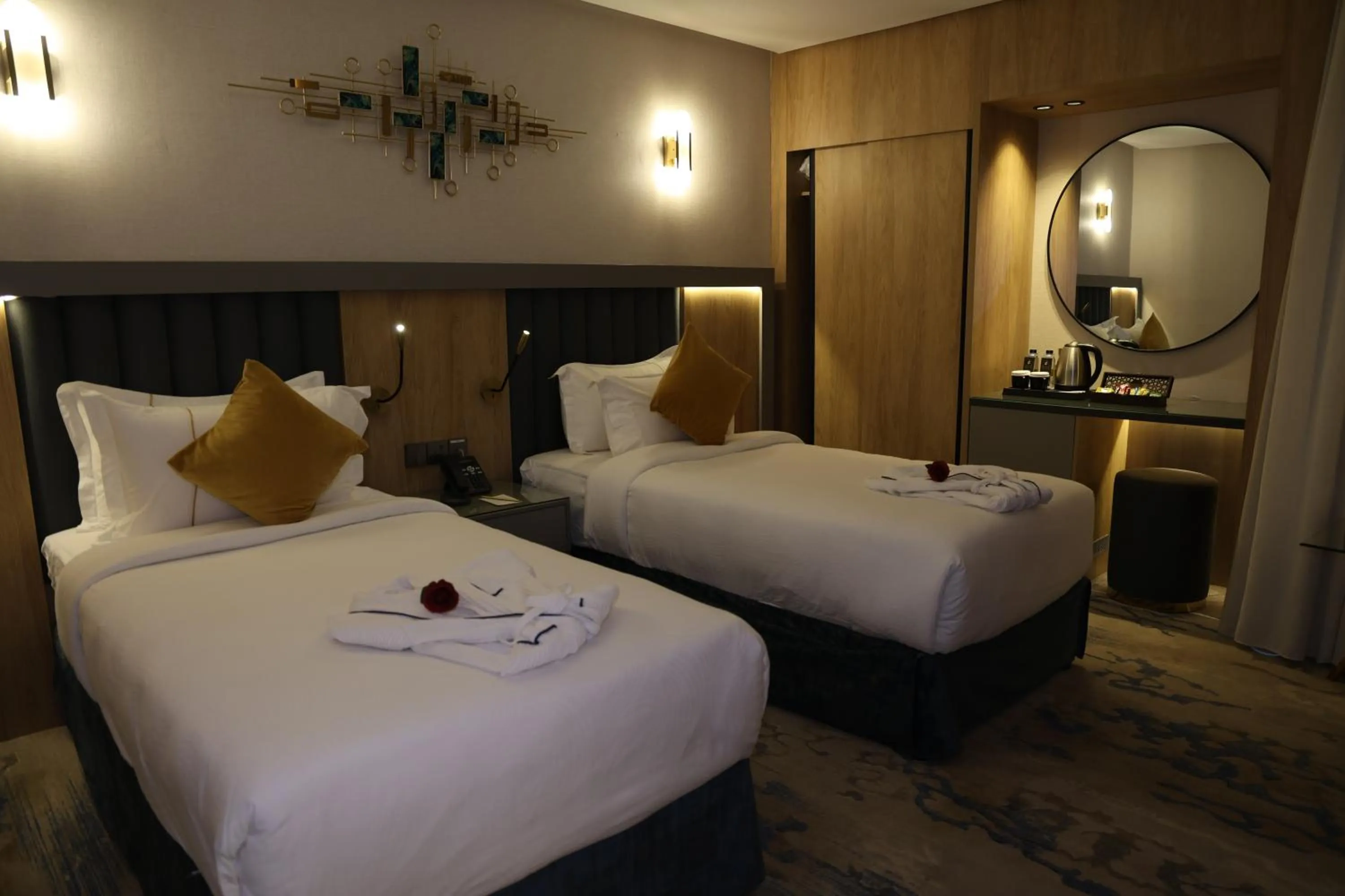Bed in AW Hotel Riyadh