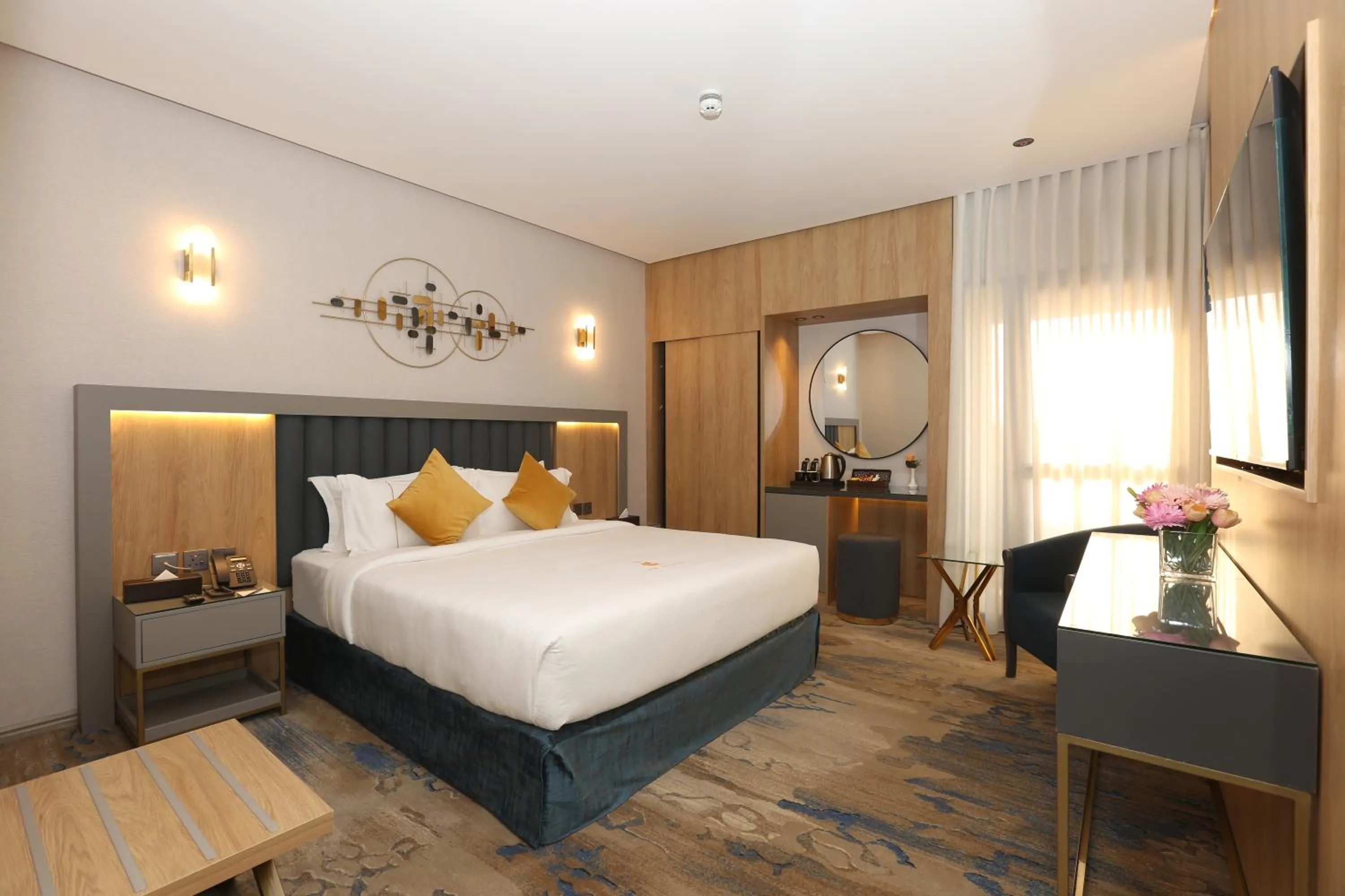 Bed in AW Hotel Riyadh