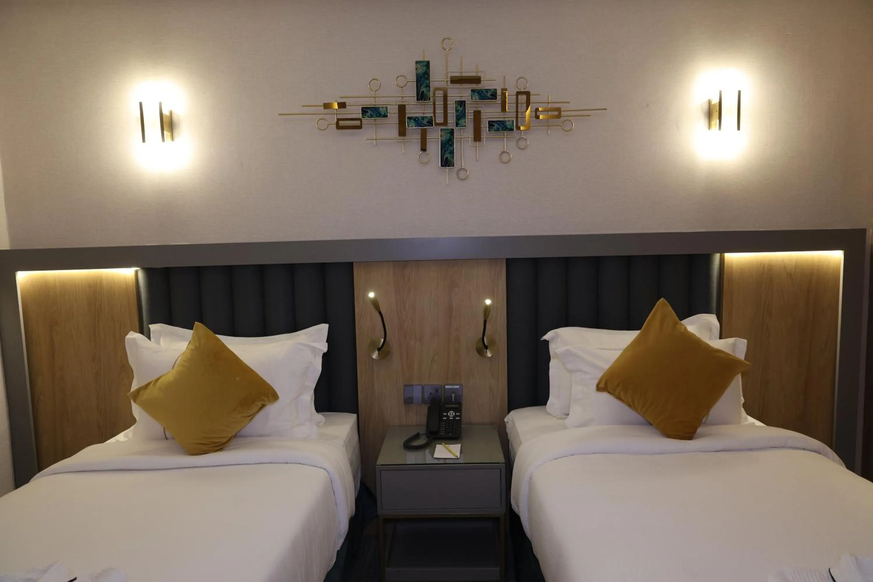 Bed in AW Hotel Riyadh