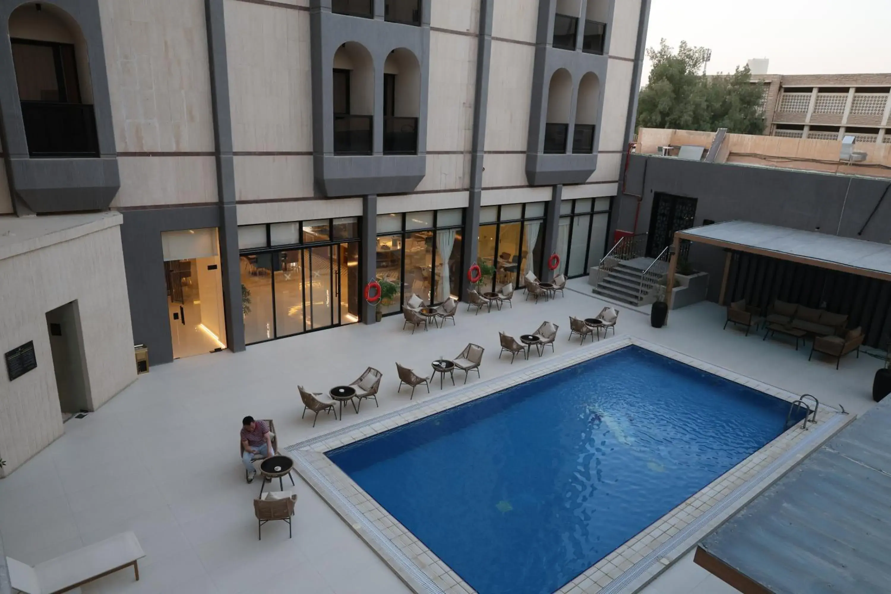 Pool view in AW Hotel Riyadh Pool view in AW Hotel Riyadh