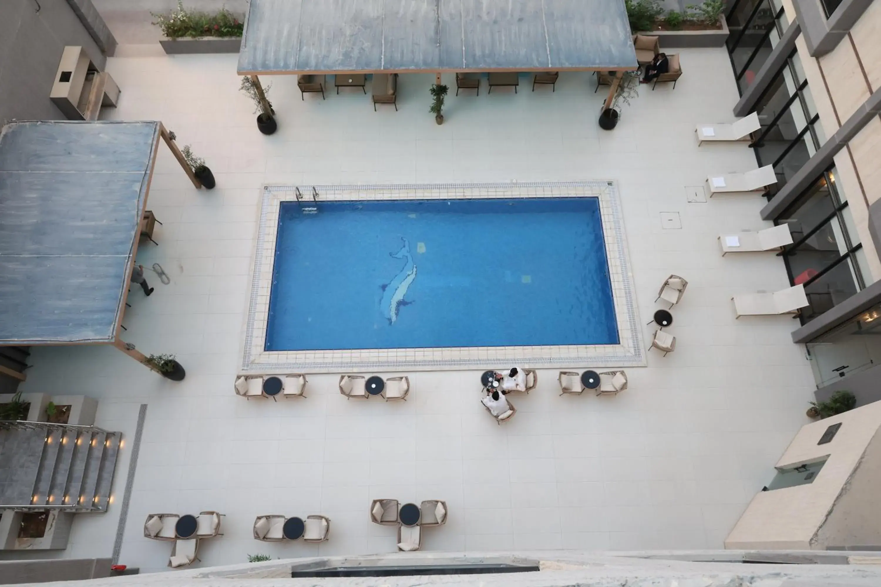 Pool view in AW Hotel Riyadh Pool view in AW Hotel Riyadh