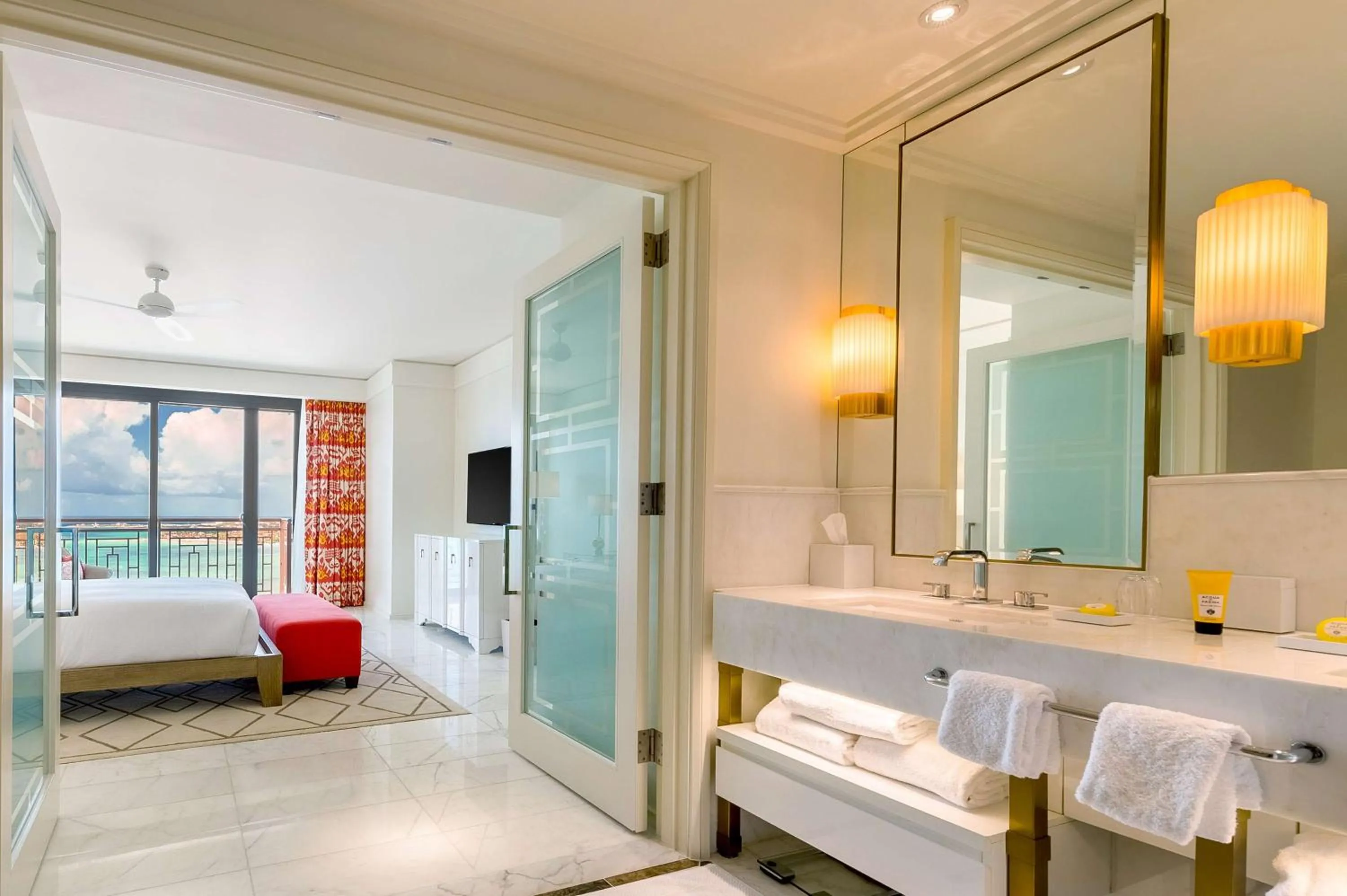 Bathroom, Bed in Grand Hyatt Baha Mar