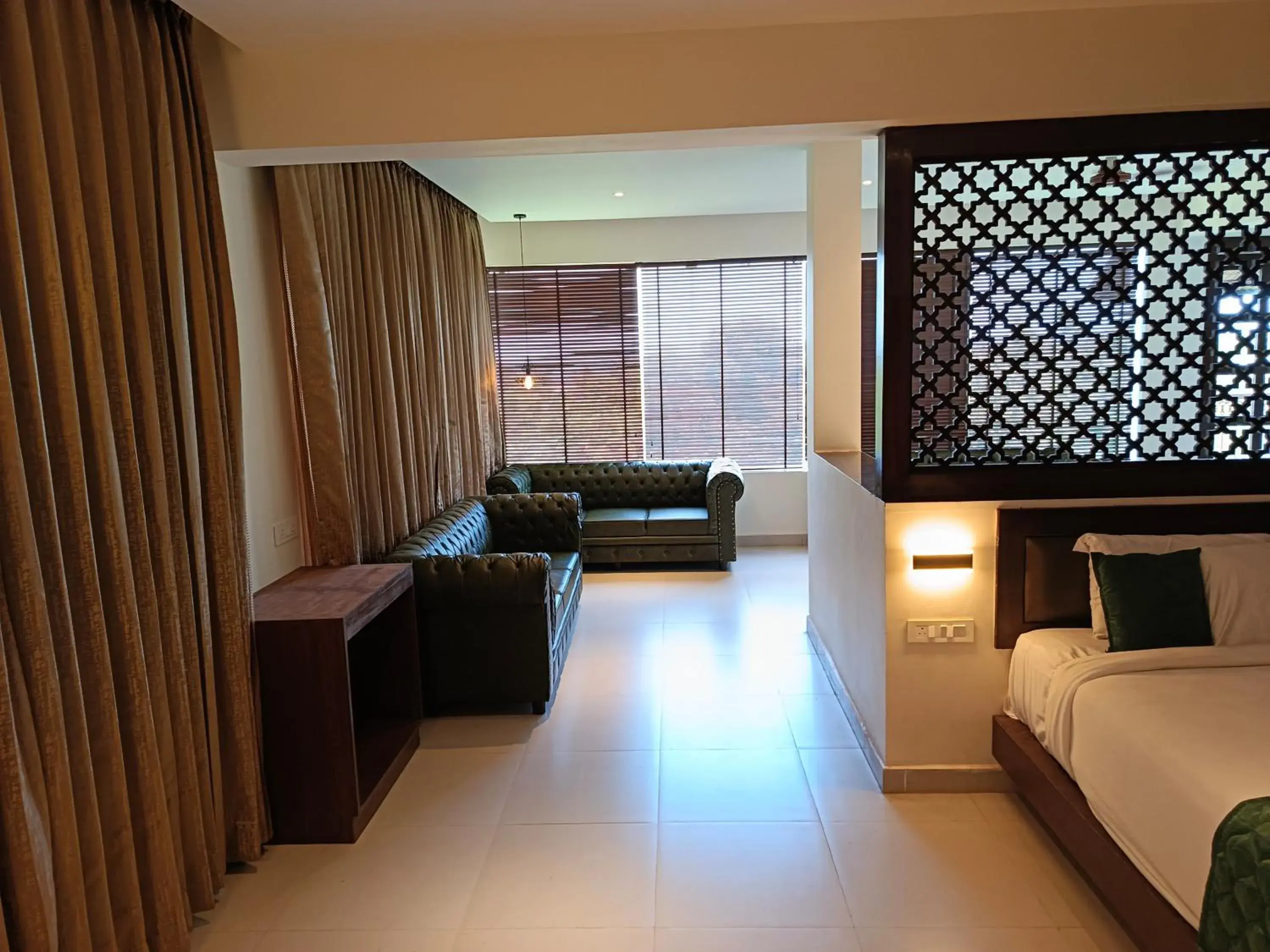 Bed in Hotel Rameswaram Grand Bed in Hotel Rameswaram Grand