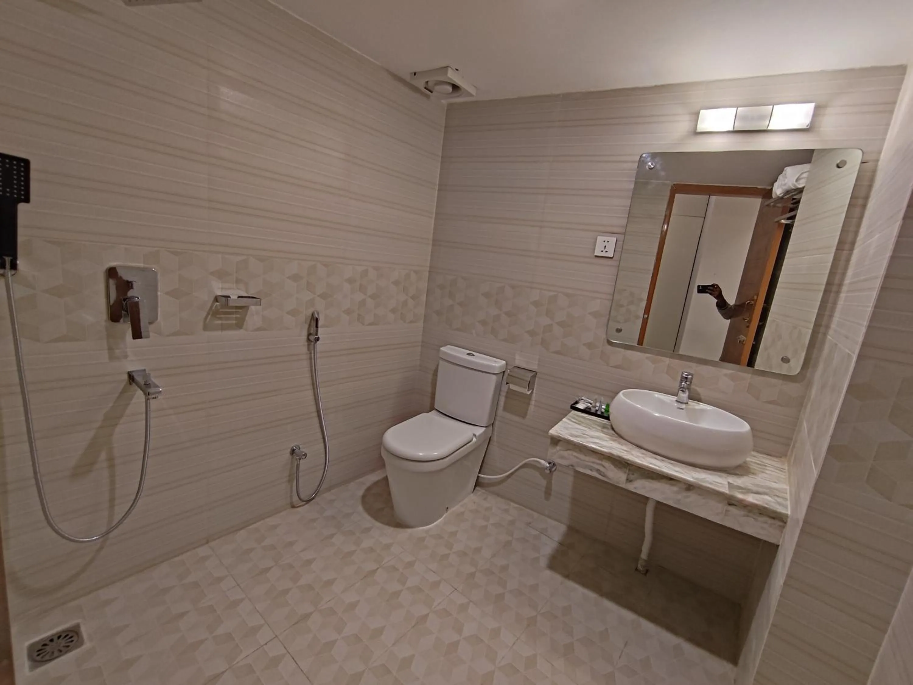 Shower in Sylhet Paradise Inn