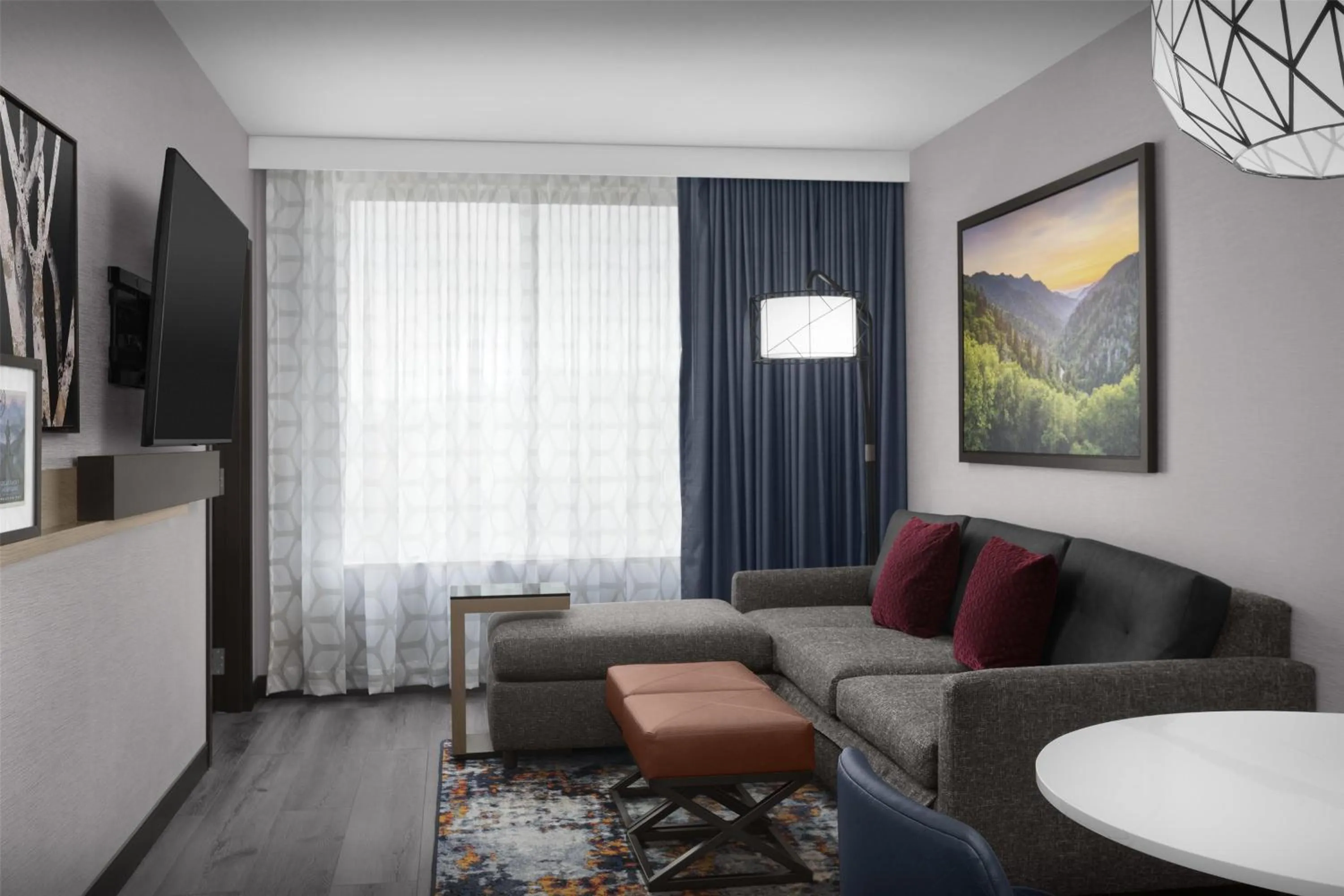 Living room in Embassy Suites By Hilton Pigeon Forge Resort