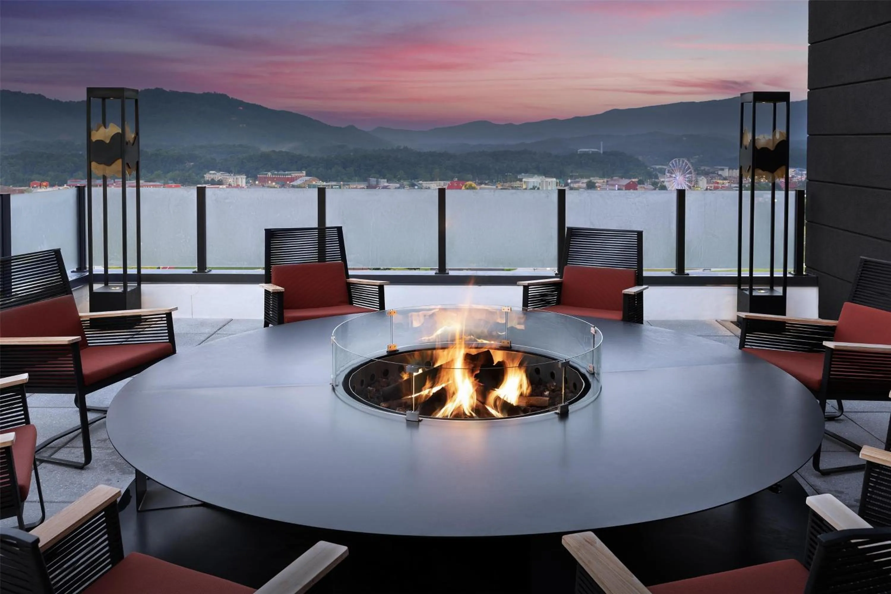 Patio in Embassy Suites By Hilton Pigeon Forge Resort