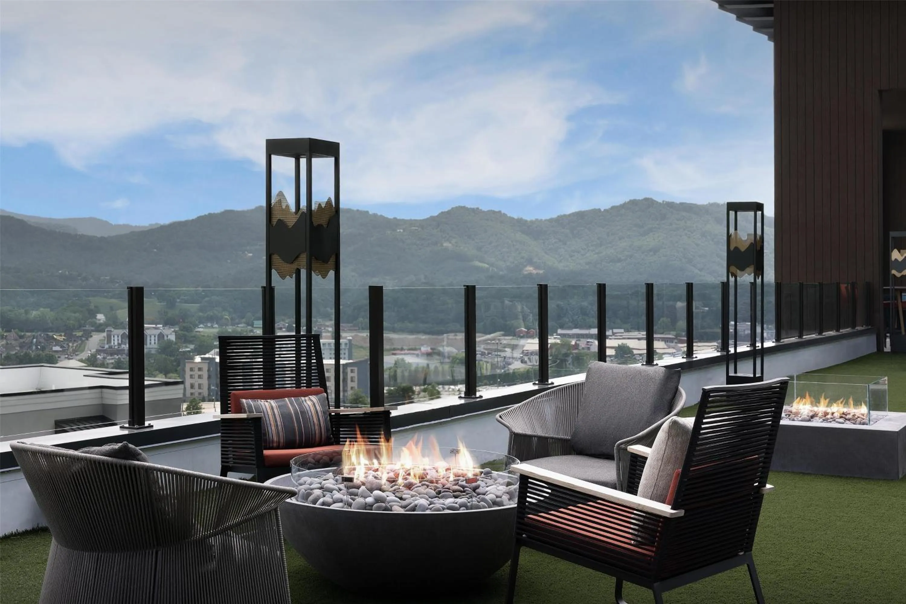 Patio in Embassy Suites By Hilton Pigeon Forge Resort