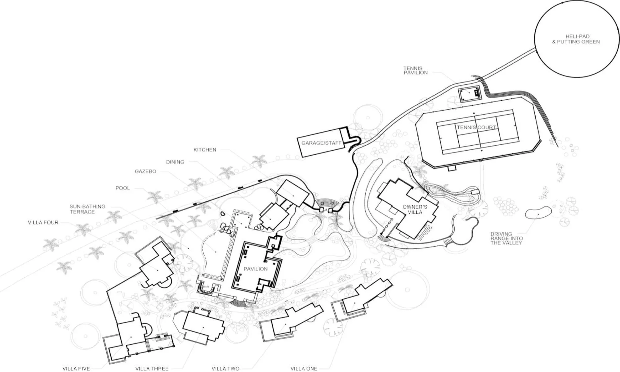 Floor plan in Silent Waters Villa