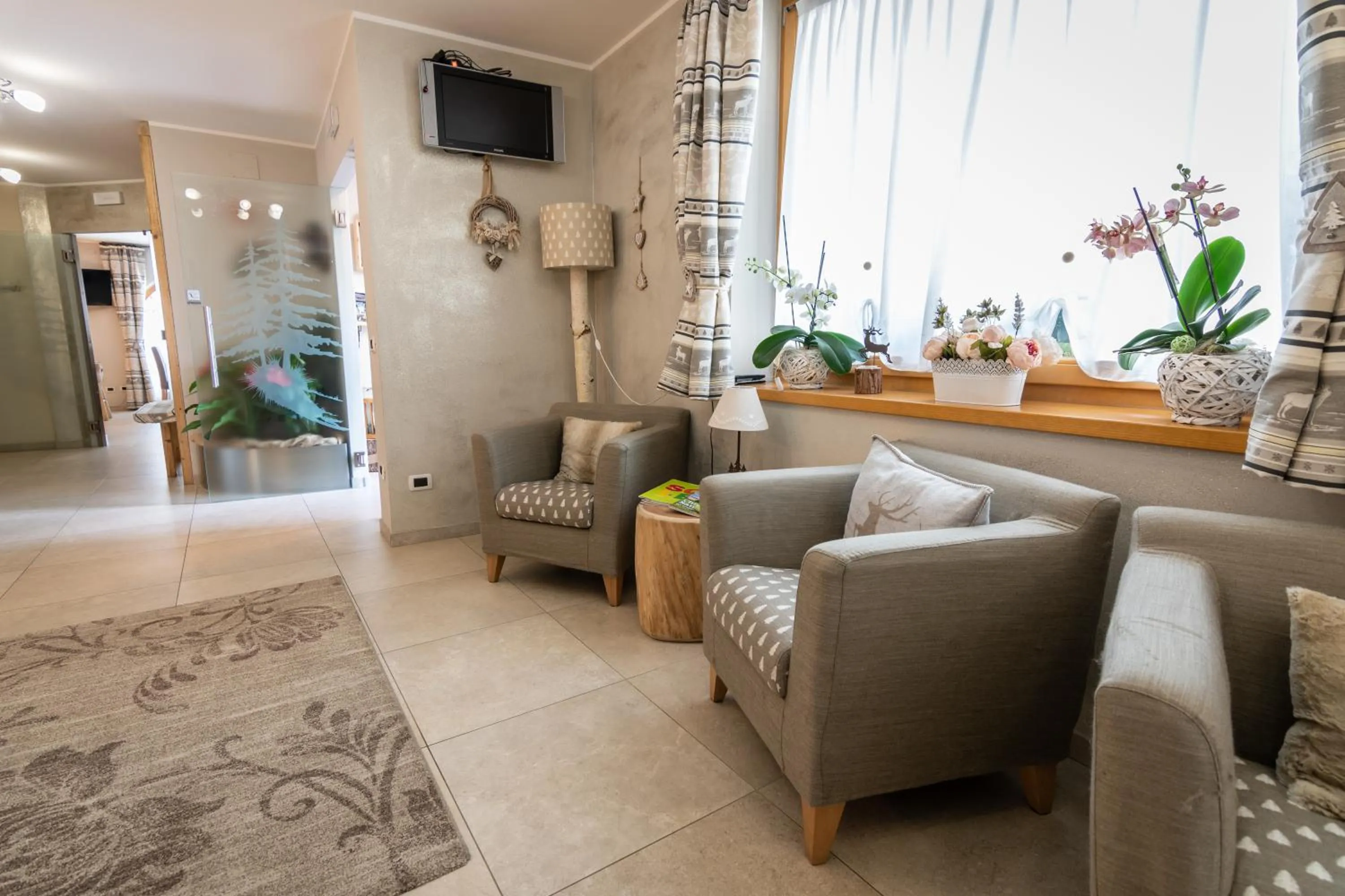 Lobby or reception in Aparthotel Dolomites Living&Relax