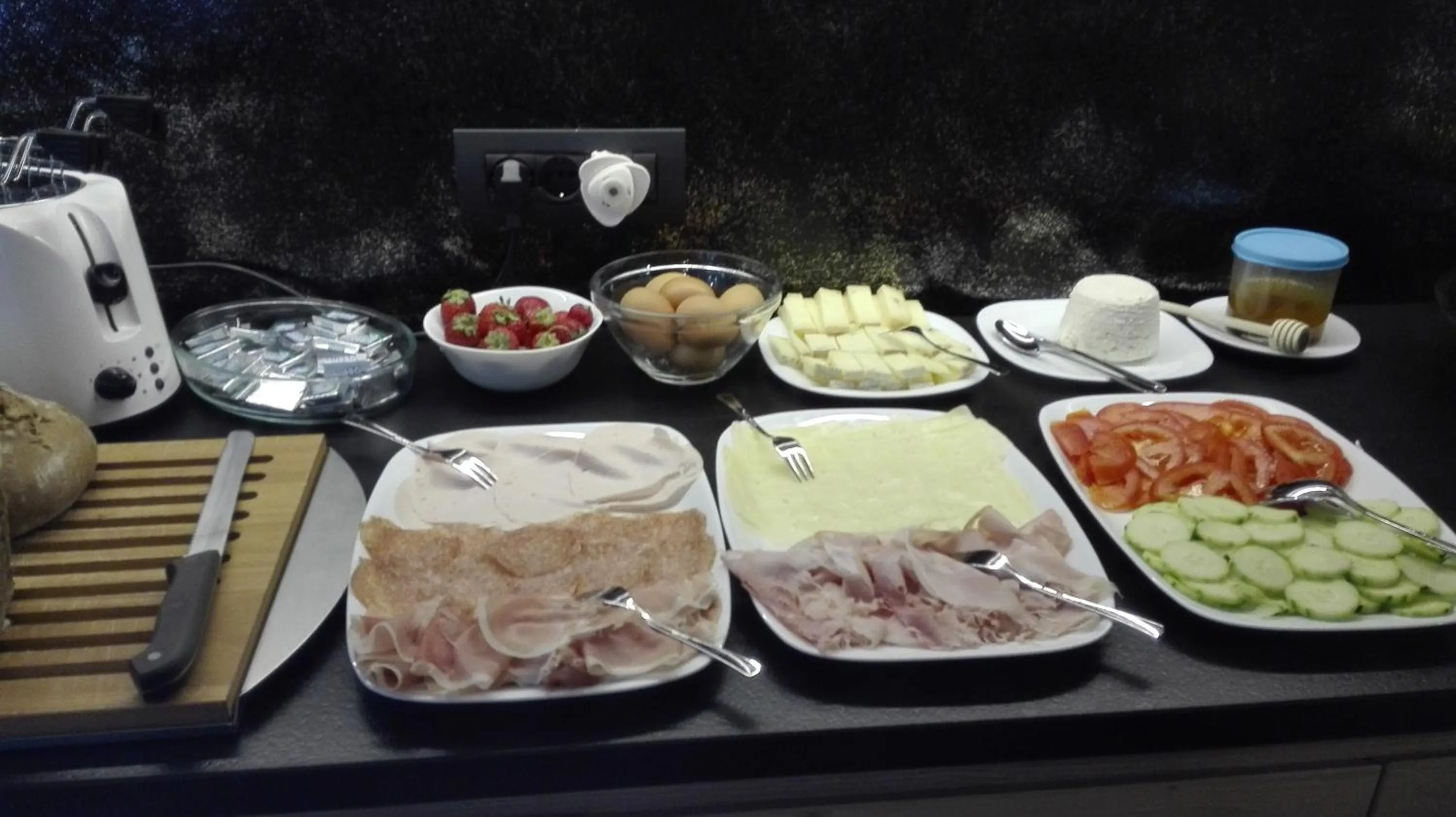 Buffet breakfast in Aparthotel Dolomites Living&Relax
