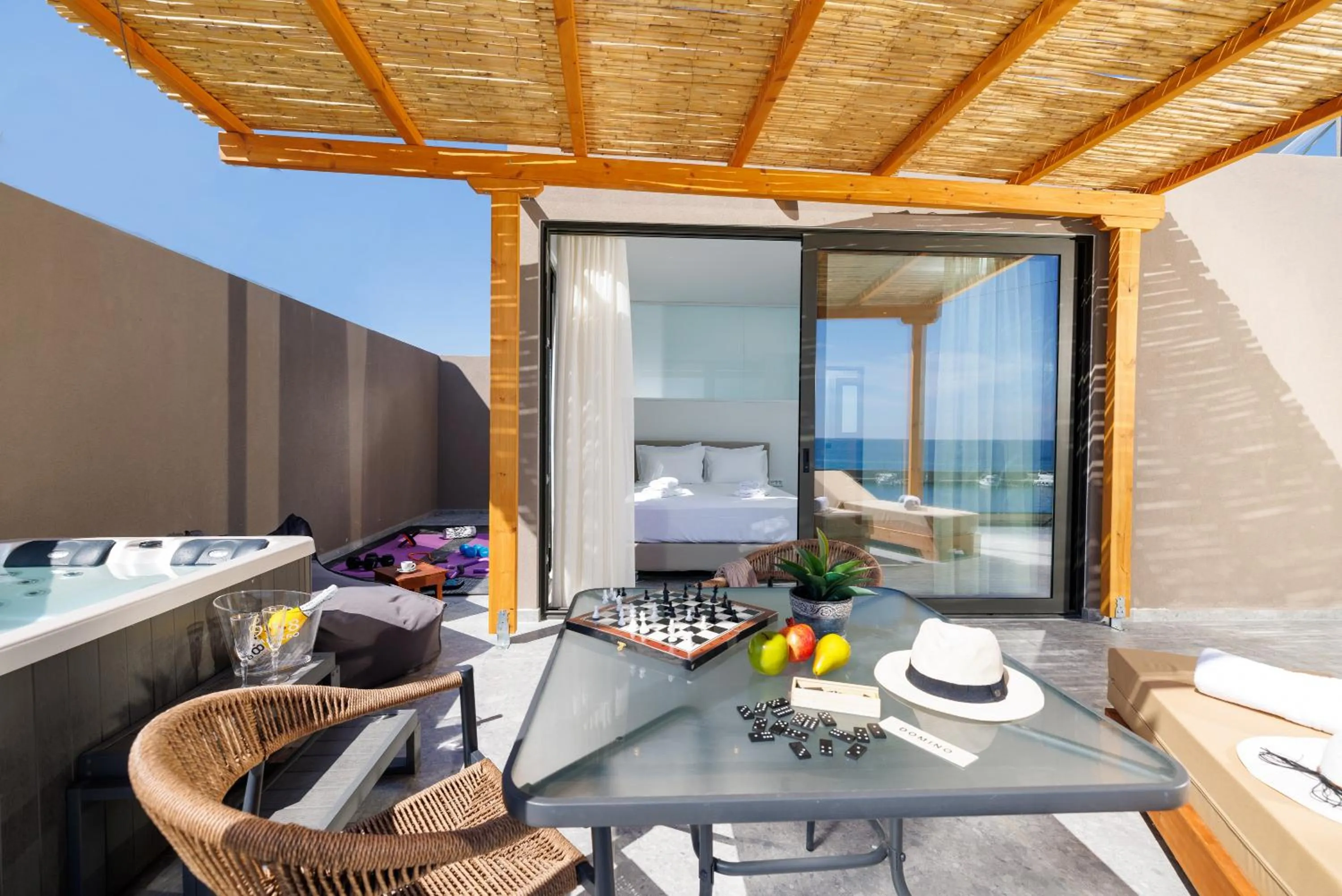 Patio in Soho SeaFront Suites