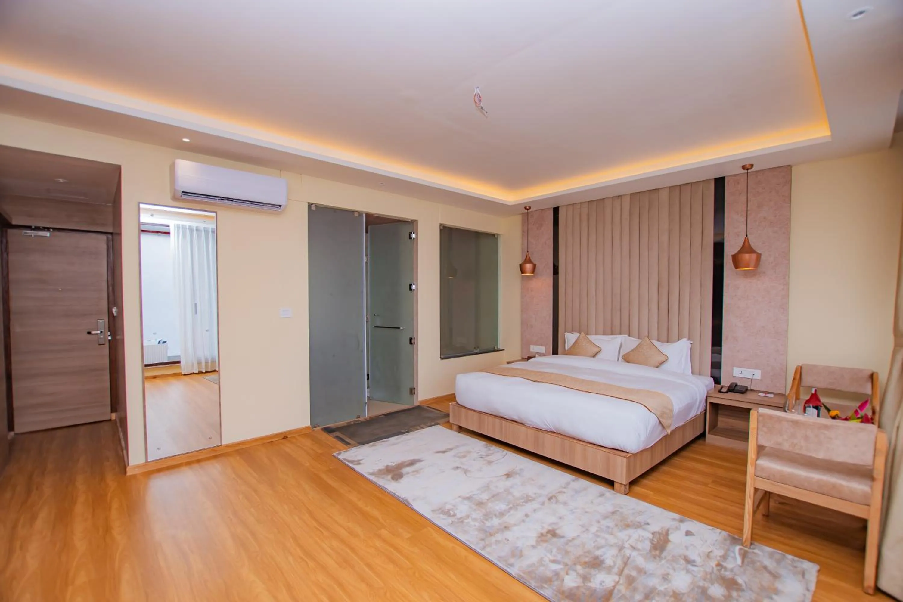 Photo of the whole room, Bed in Temple Himalaya Hotel & Spa