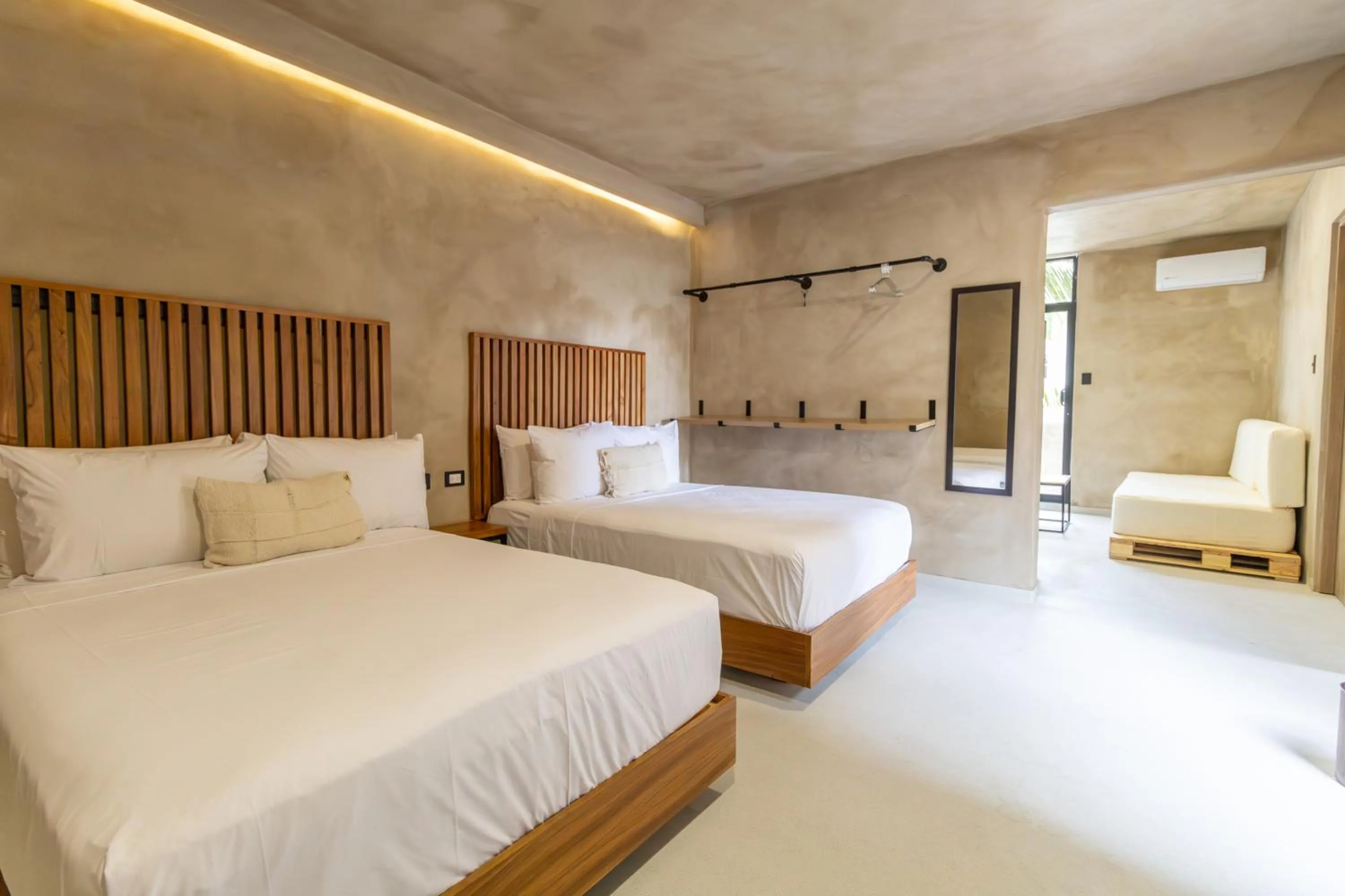 Bed in Casa Arkana Zicatela by Grupo Amber