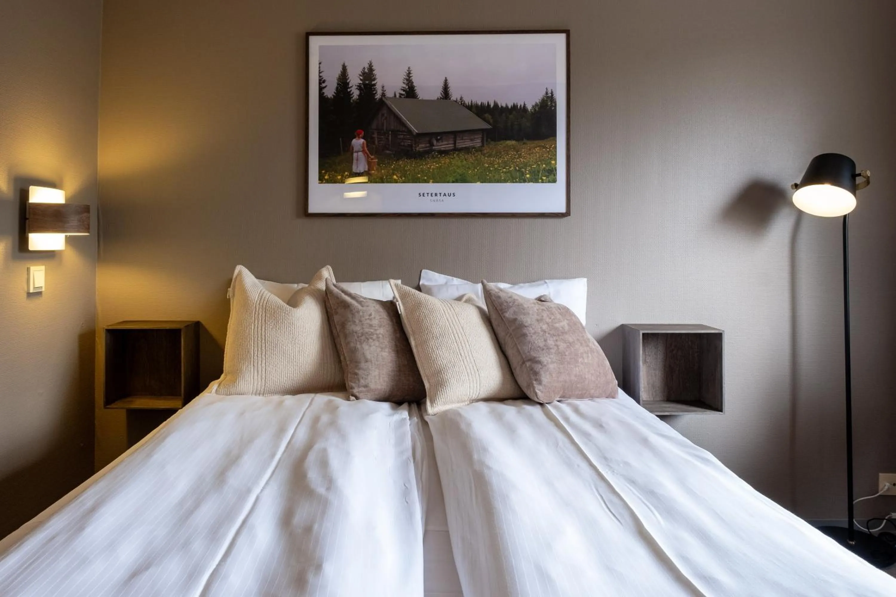 Bed in Snåsa Hotell