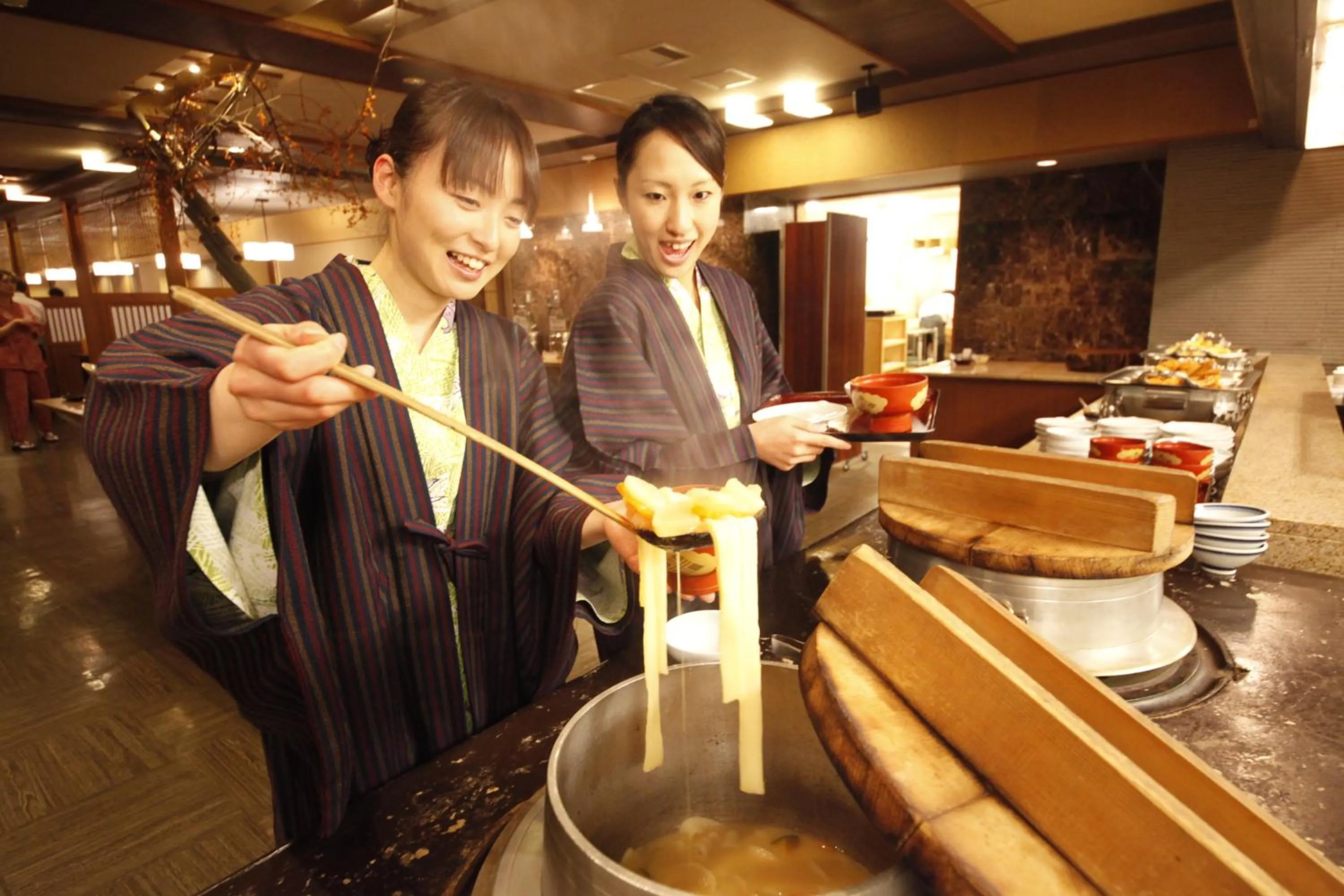 group of guests in Shimobe Hotel