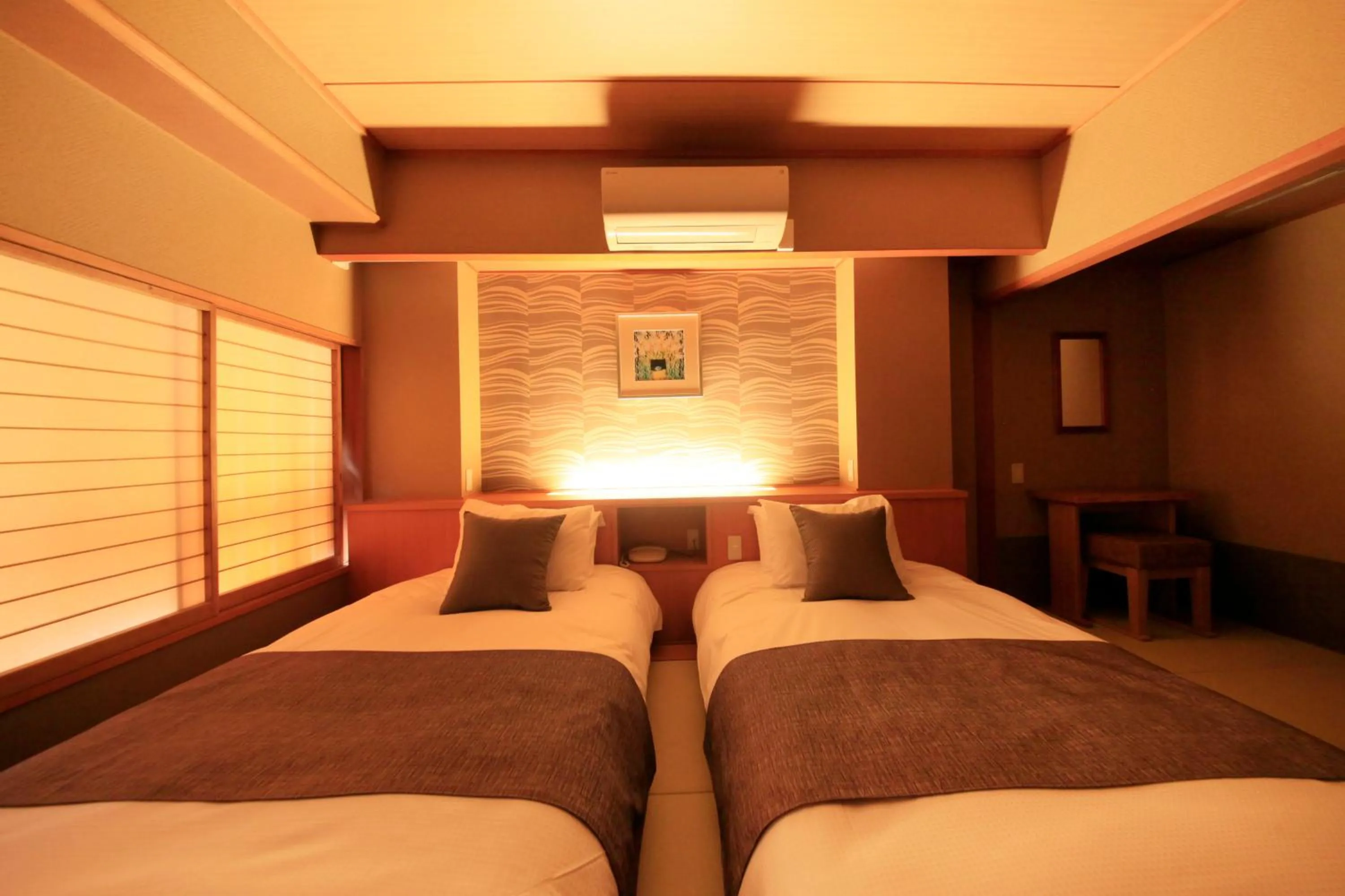 Bed in Shimobe Hotel