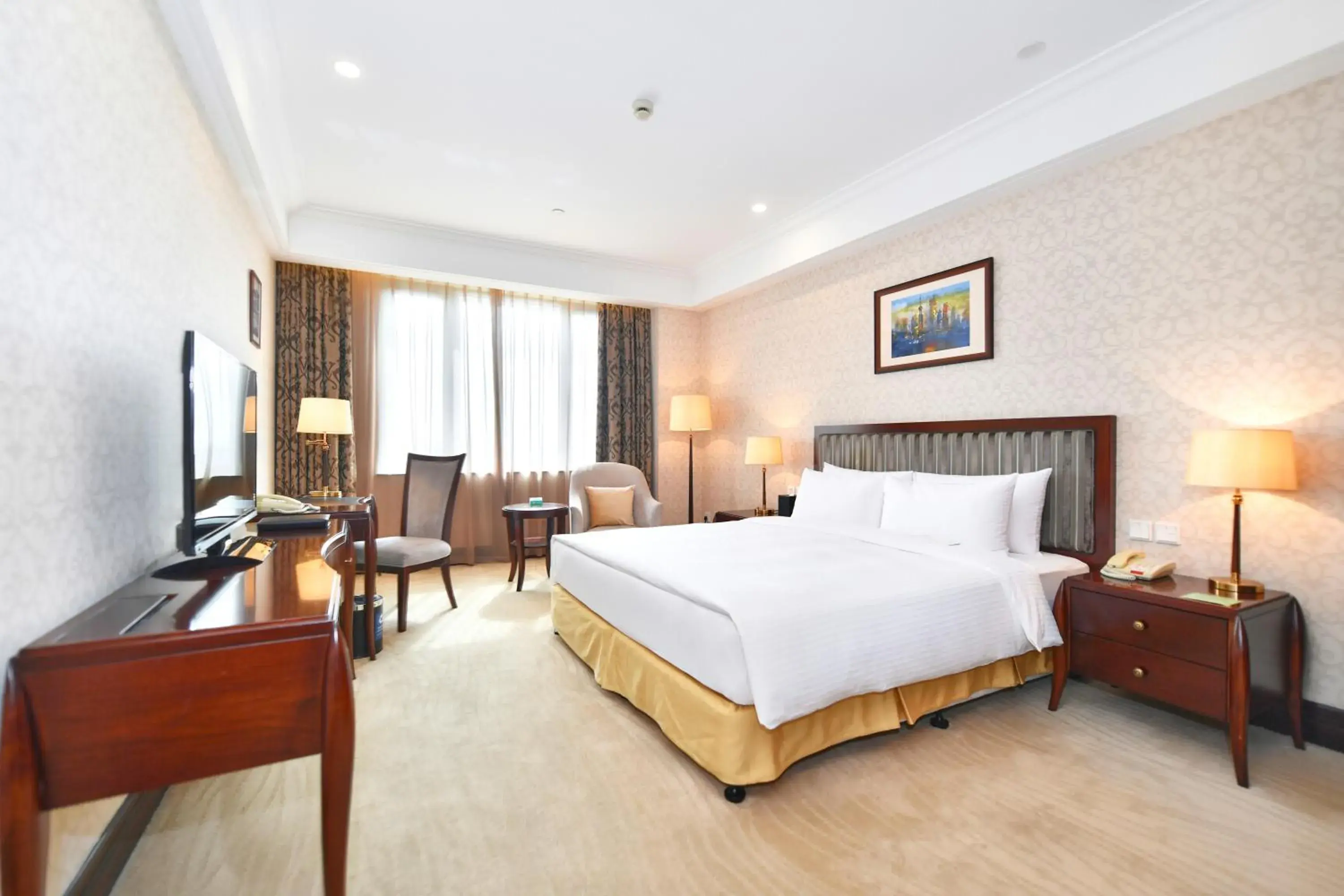 Bed in Evergreen Laurel Hotel, Shanghai Bed in Evergreen Laurel Hotel, Shanghai