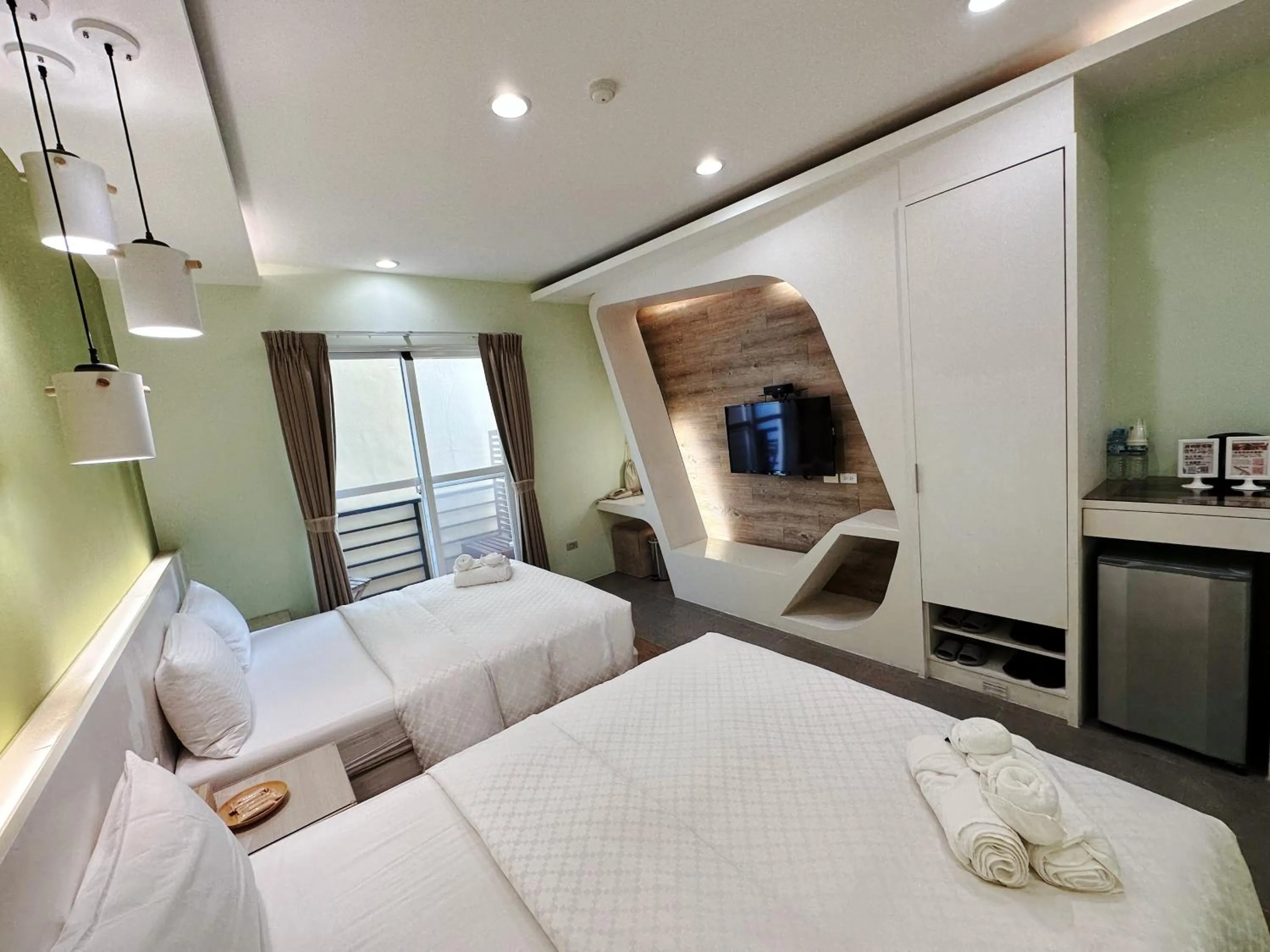 Bed in Bai Sha Tan Cottage