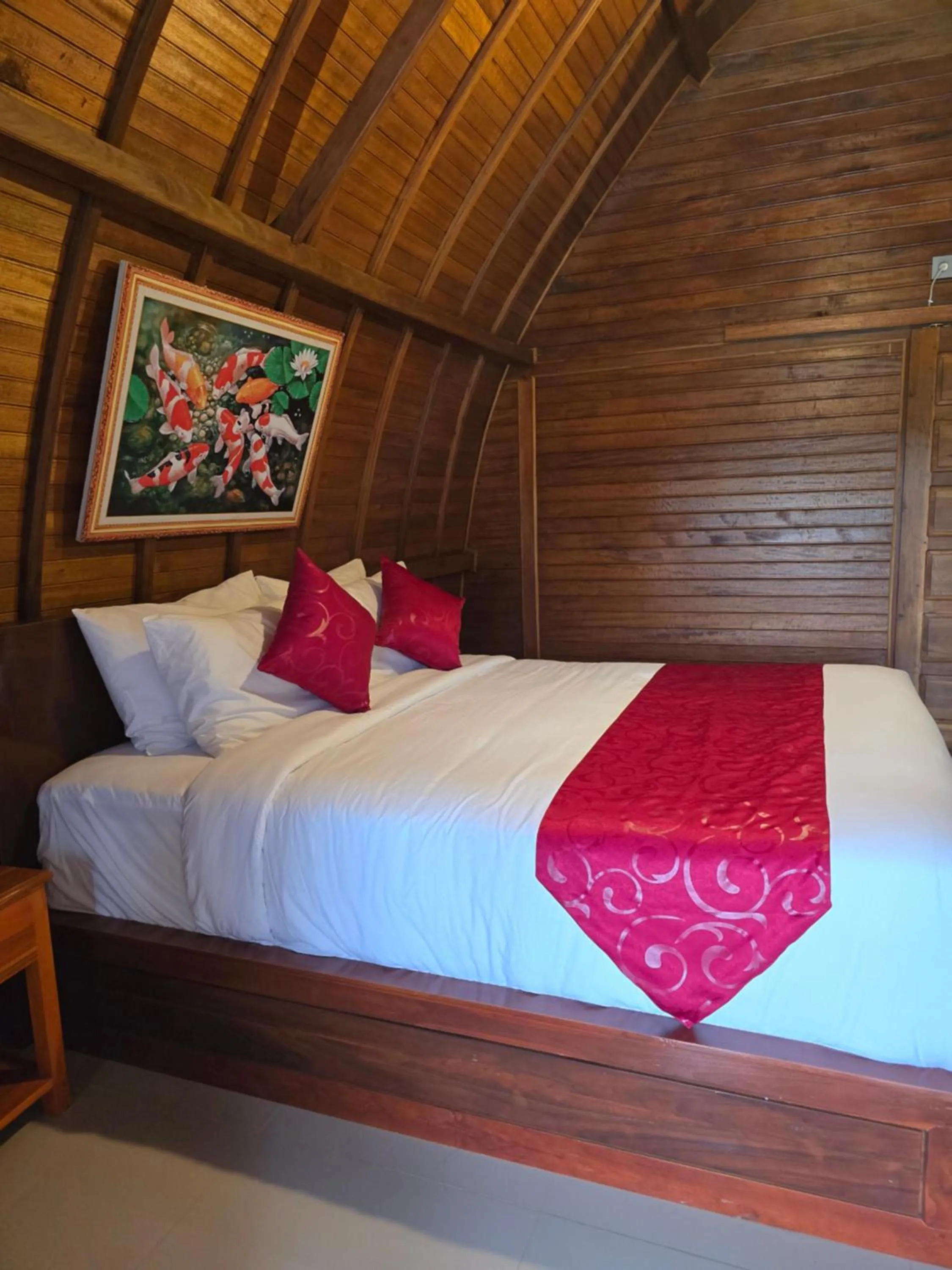 Bed in Dudu Cottage Nusa Penida