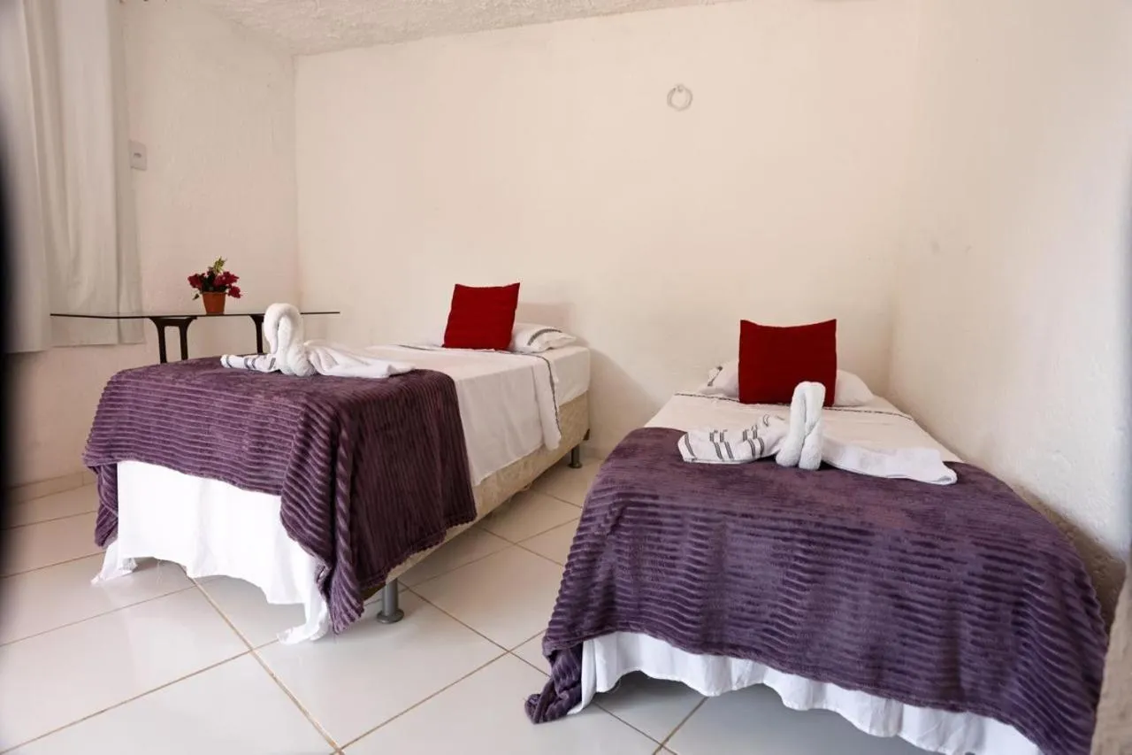 Bed in Pousada Marajoara- Hotel Fazenda-Turismo de Aventura