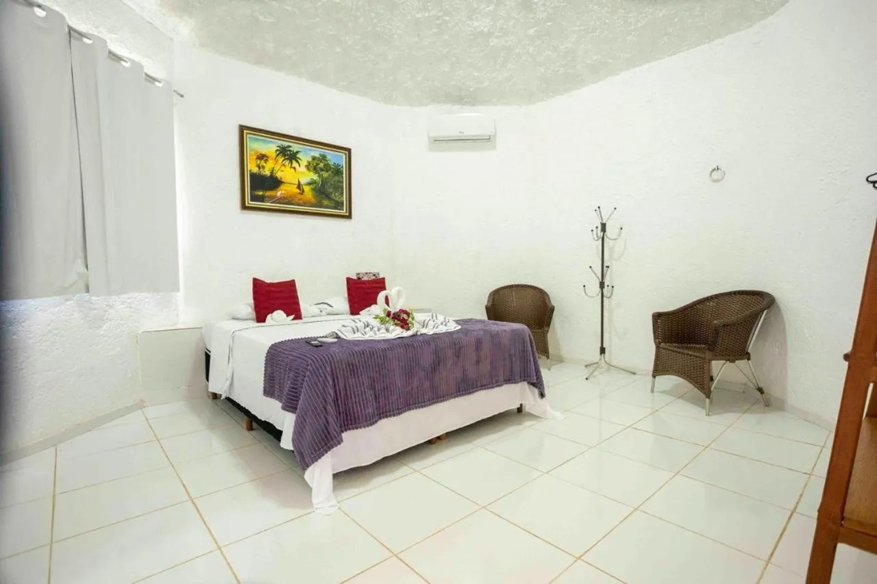 Bed in Pousada Marajoara- Hotel Fazenda-Turismo de Aventura