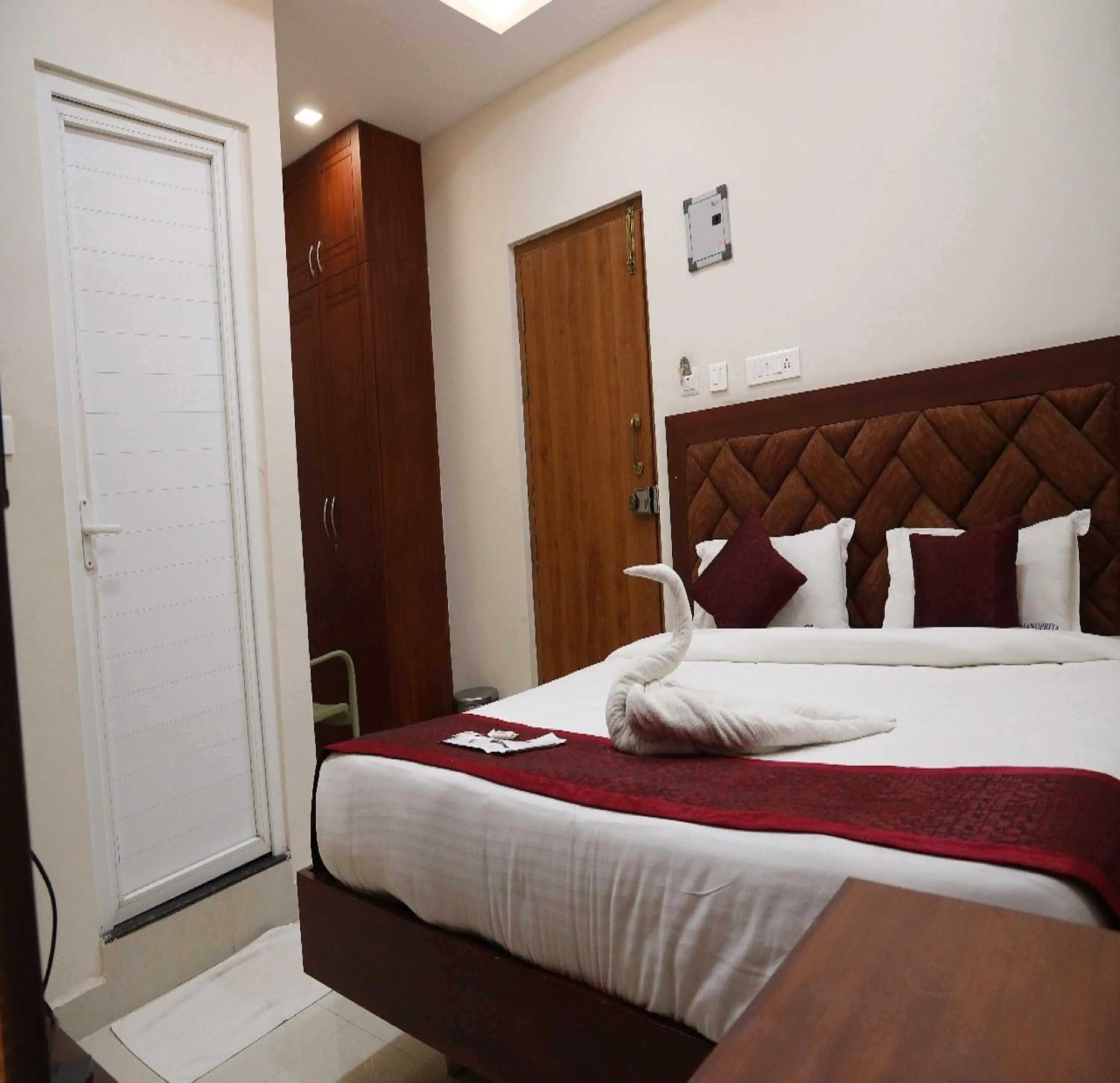 Bedroom, Bed in Manopriya Residency by Azalea