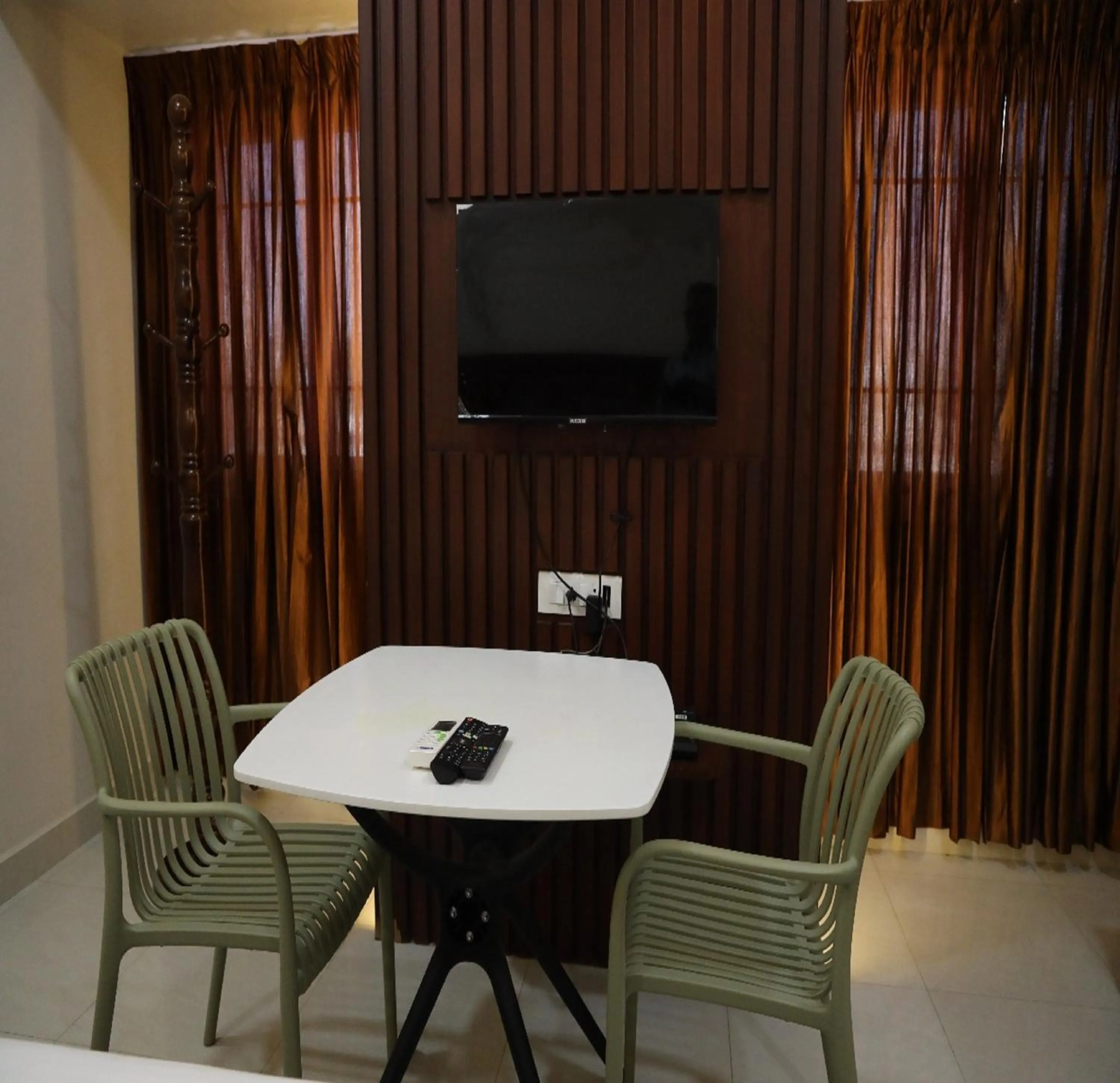 Seating area in Manopriya Residency by Azalea