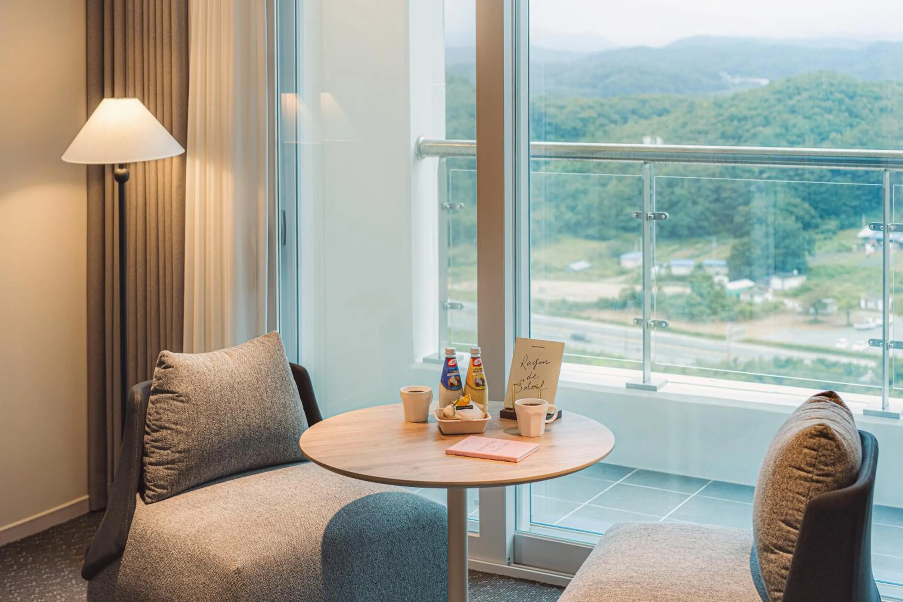 Seating area in Urbanstay Naksan Beach