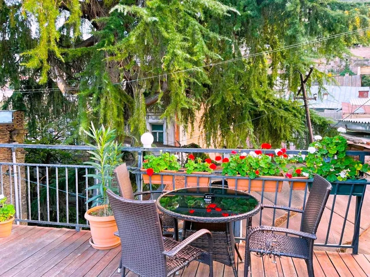 Balcony/Terrace in Georgian Guest House on Asatiani