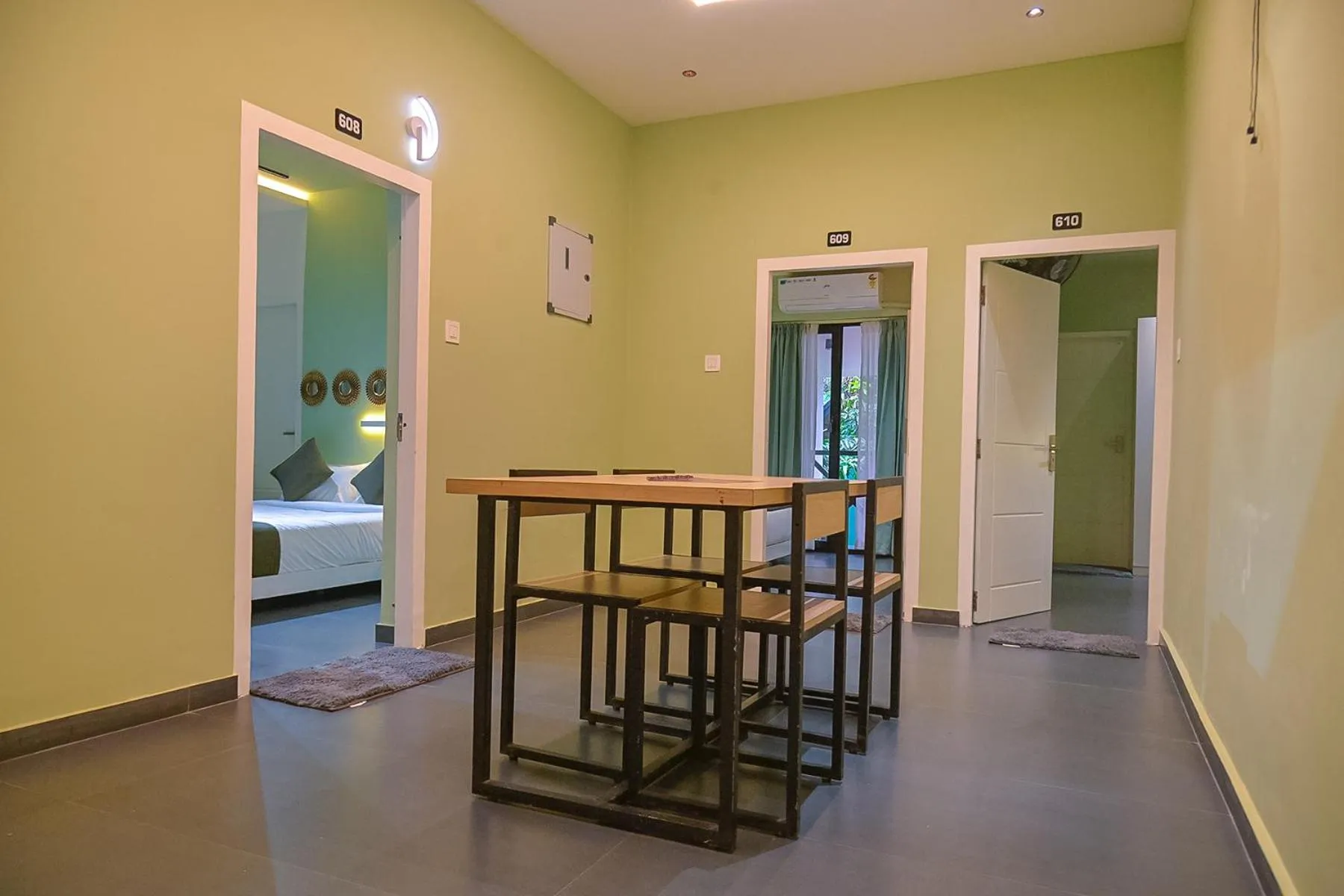 Dining area in Bay View Suites, Vythiri, Wayanad