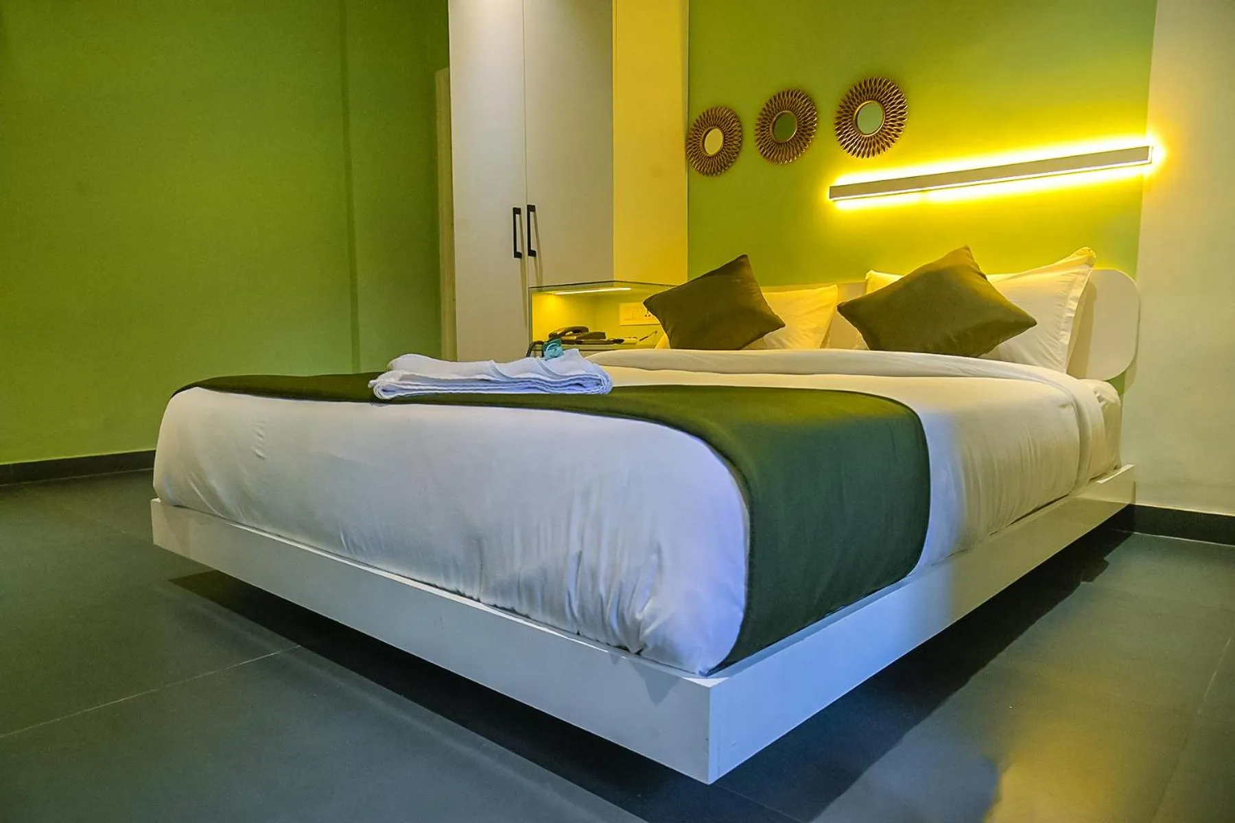 Photo of the whole room, Bed in Bay View Suites, Vythiri, Wayanad