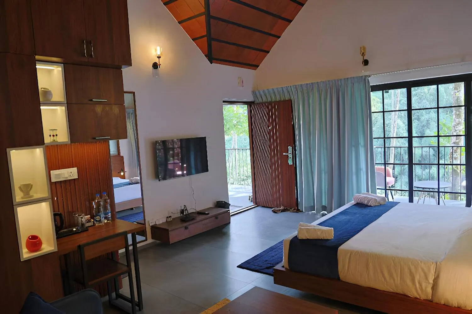 Bed in Bay View Suites, Vythiri, Wayanad