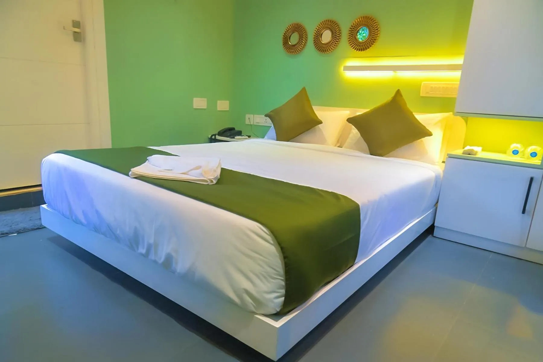 Bed in Bay View Suites, Vythiri, Wayanad