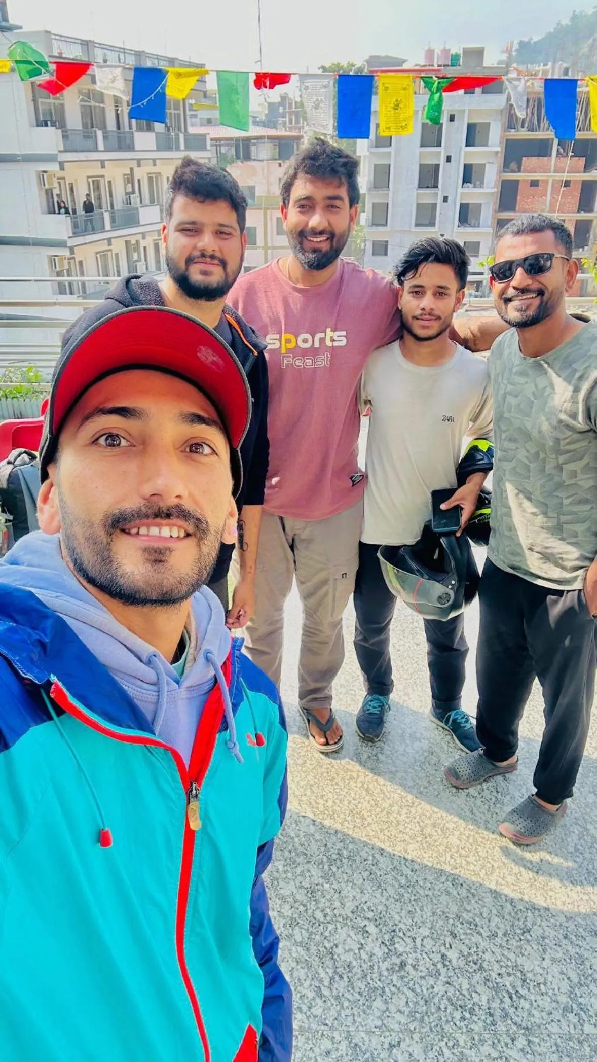 group of guests in Urban Loft Hostel