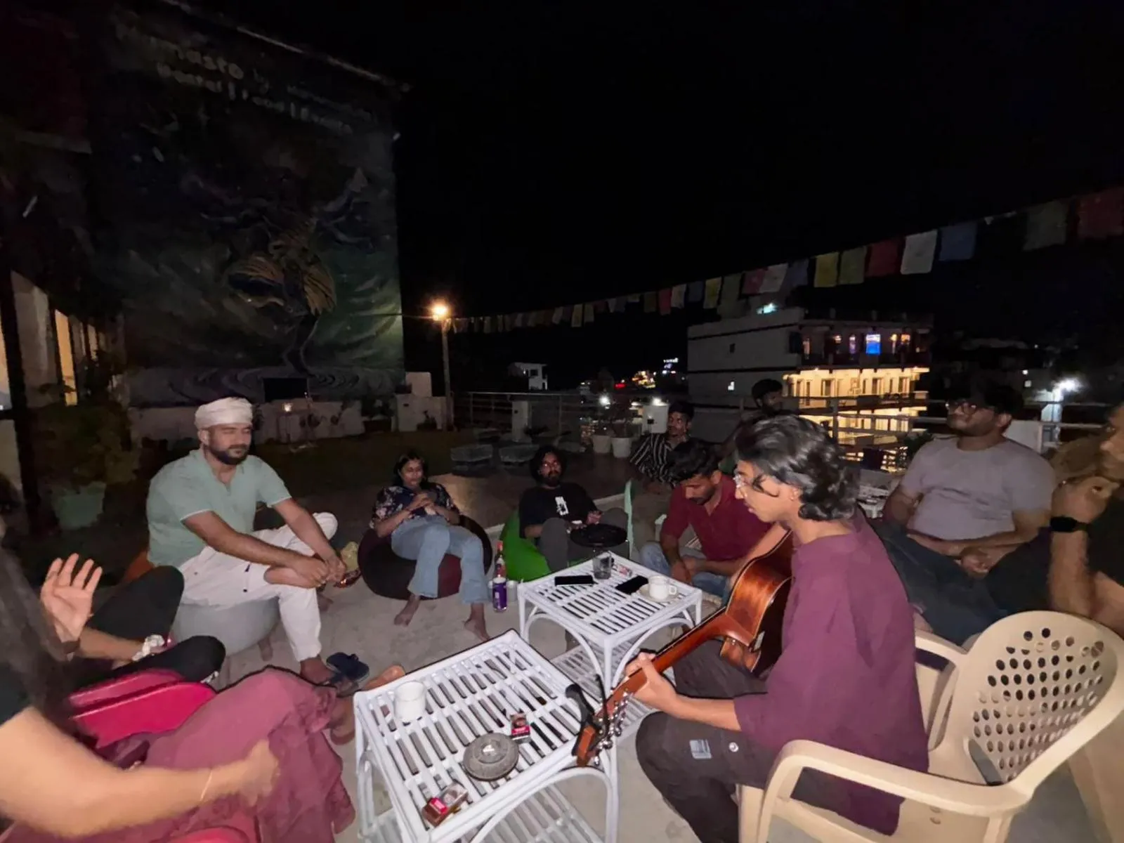 group of guests in Urban Loft Hostel