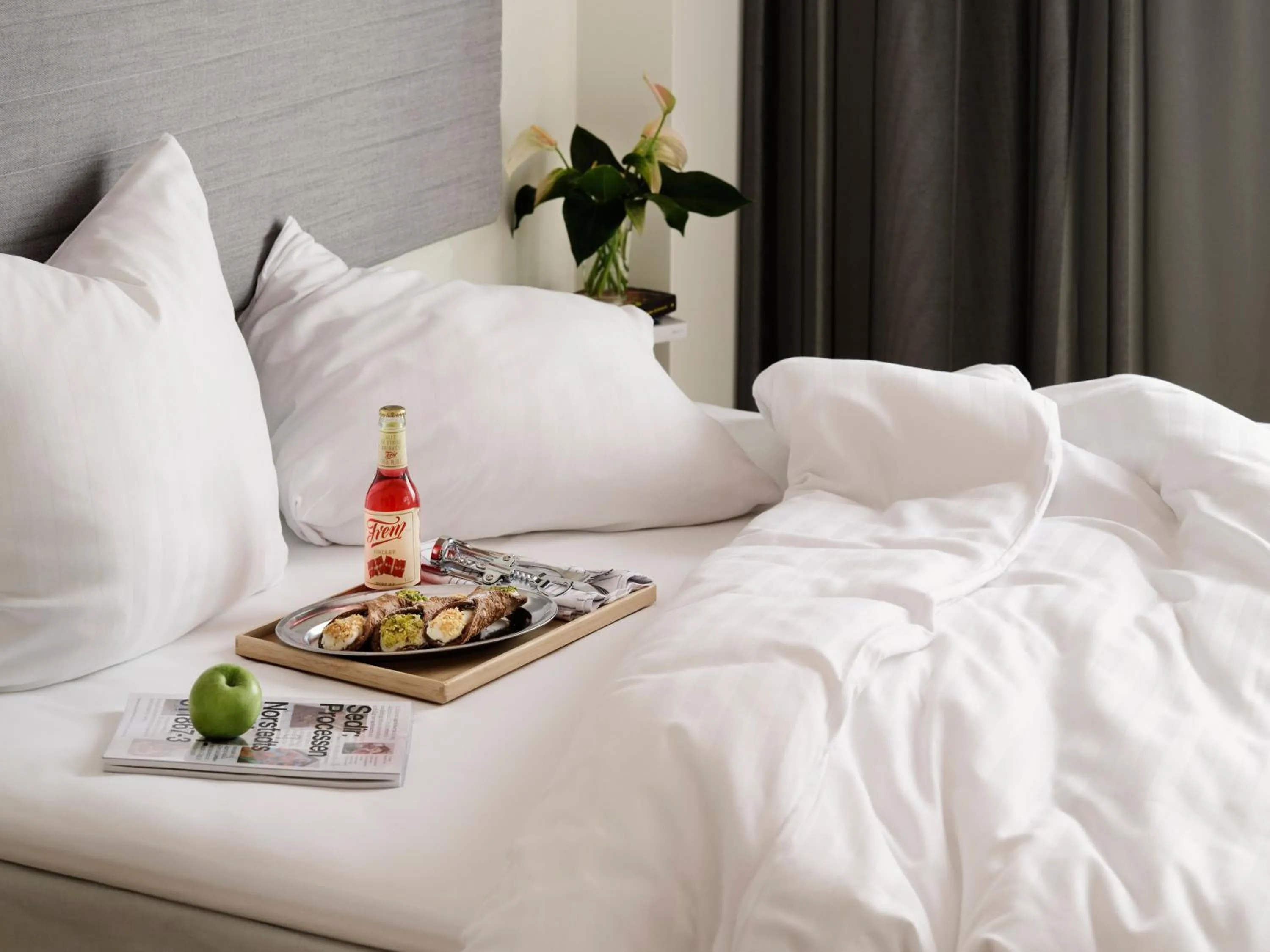 Bed in Mekano Apartment Hotel